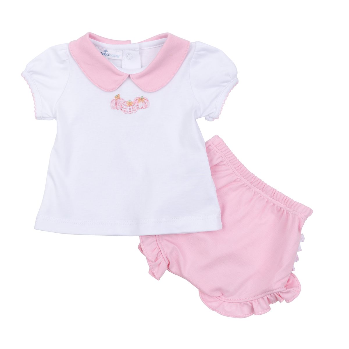 Precious Pumpkins Collared Ruffle Diaper Cover Set