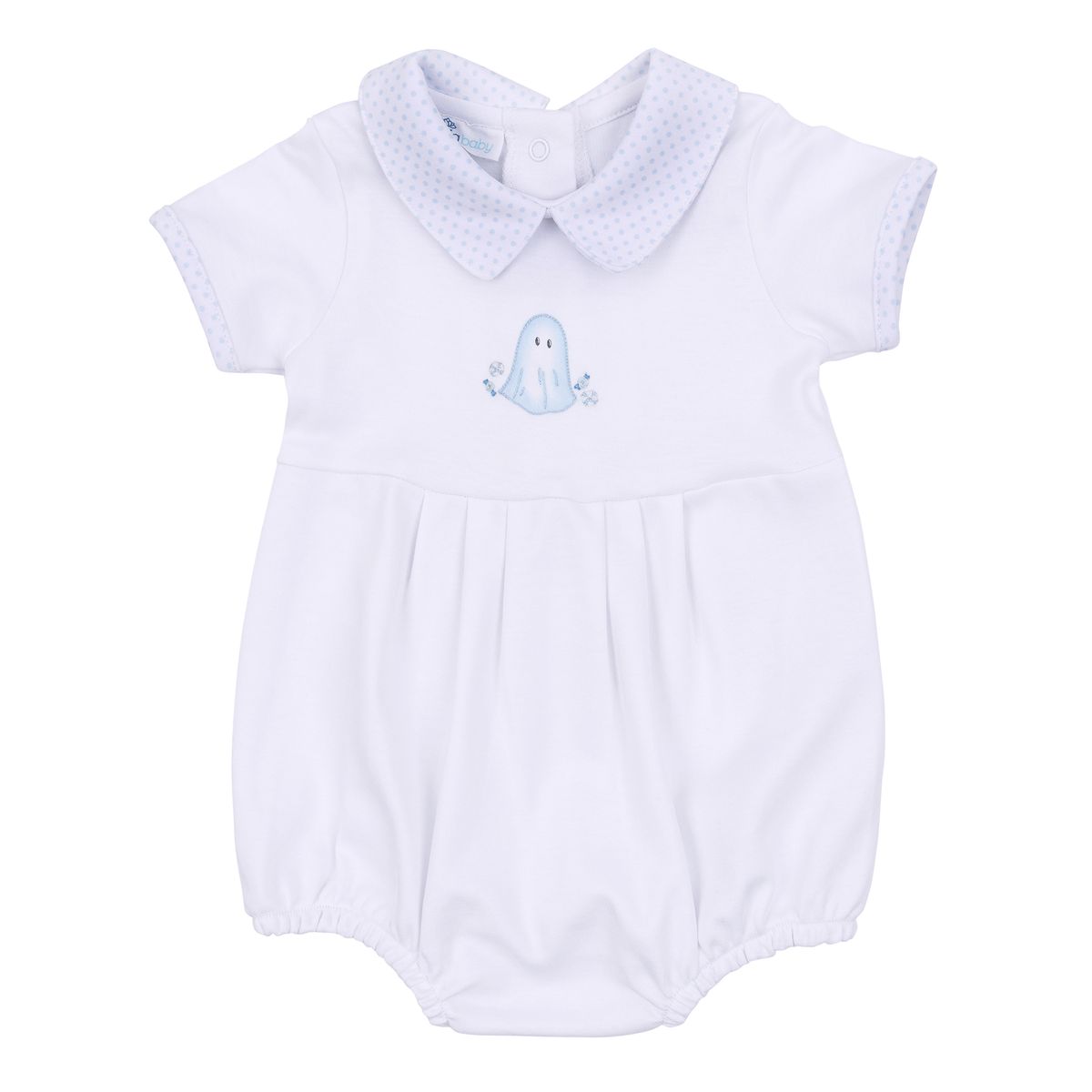 My Little Boo Embroidered Collared Bubble