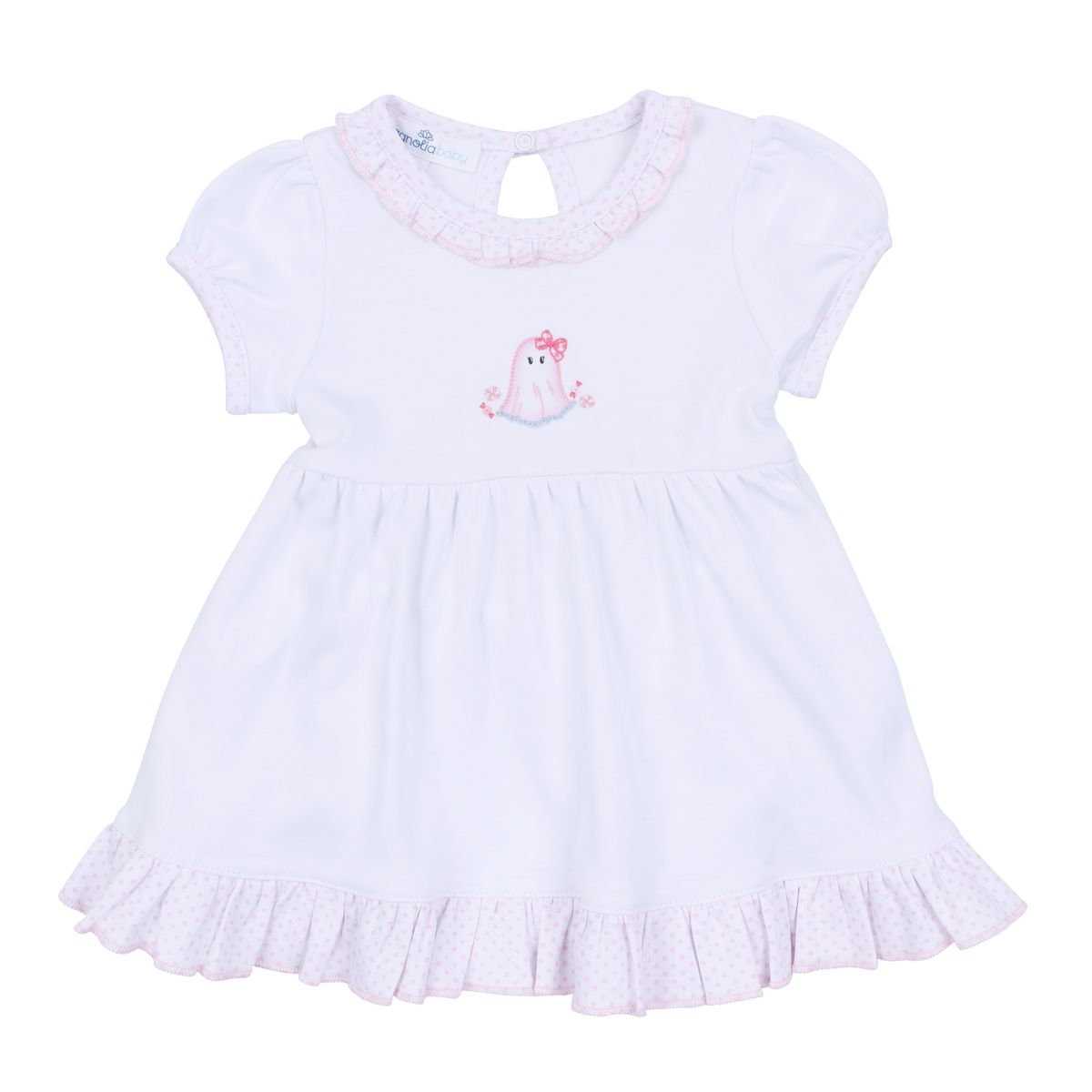 My Little Boo Embroidered Dress Set