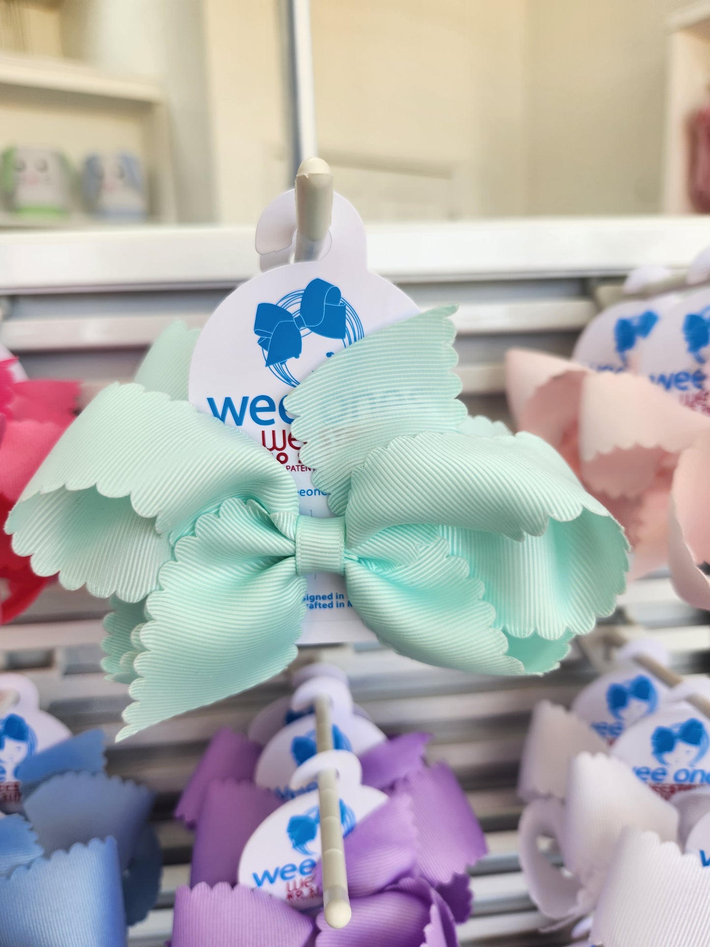Medium Grosgrain Hair Bow with Scalloped Edge (More Colors)
