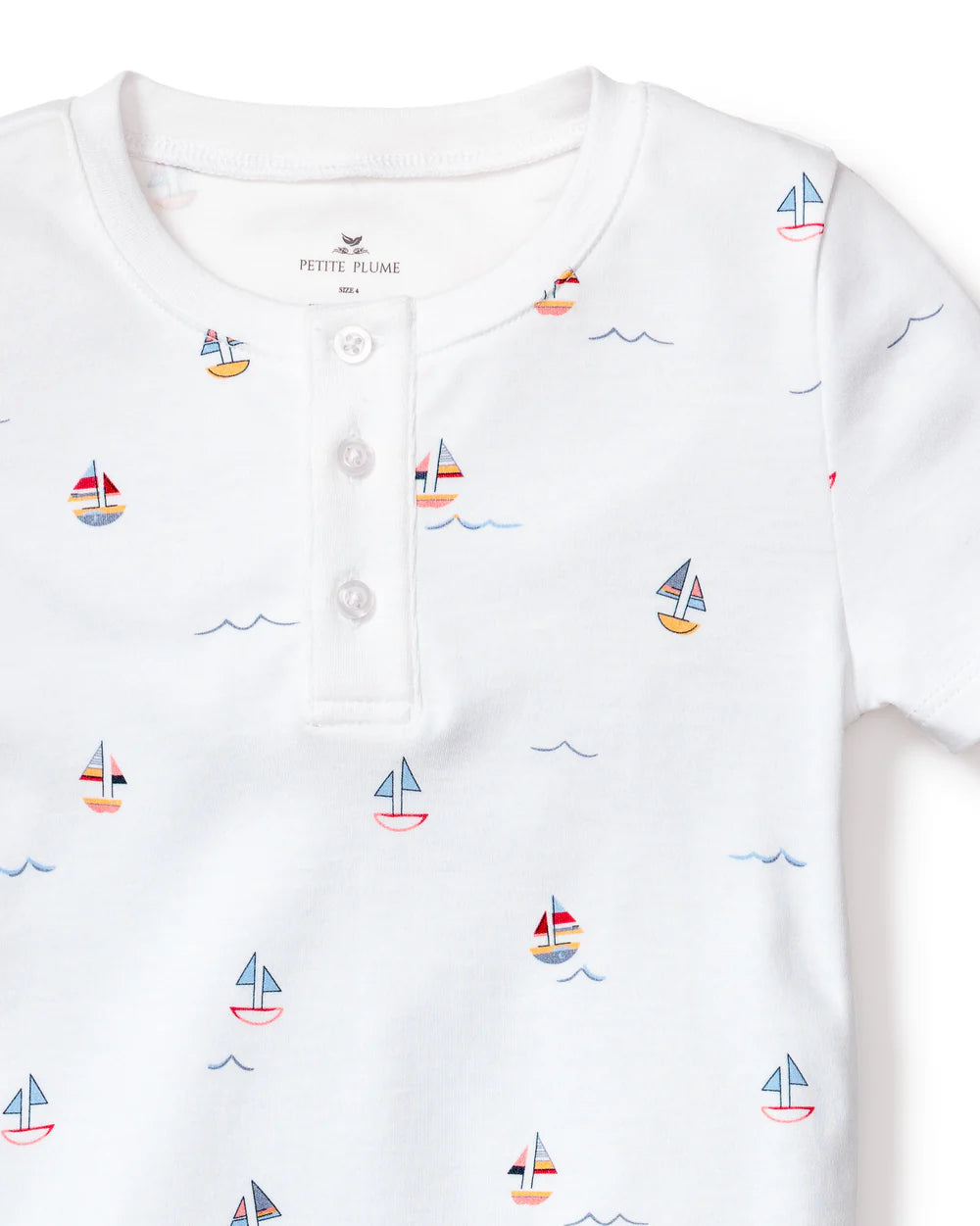 Snug Fit Pajama Short Set- Bateau