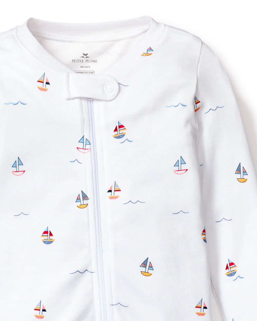 Baby Pima Romper- Bateau