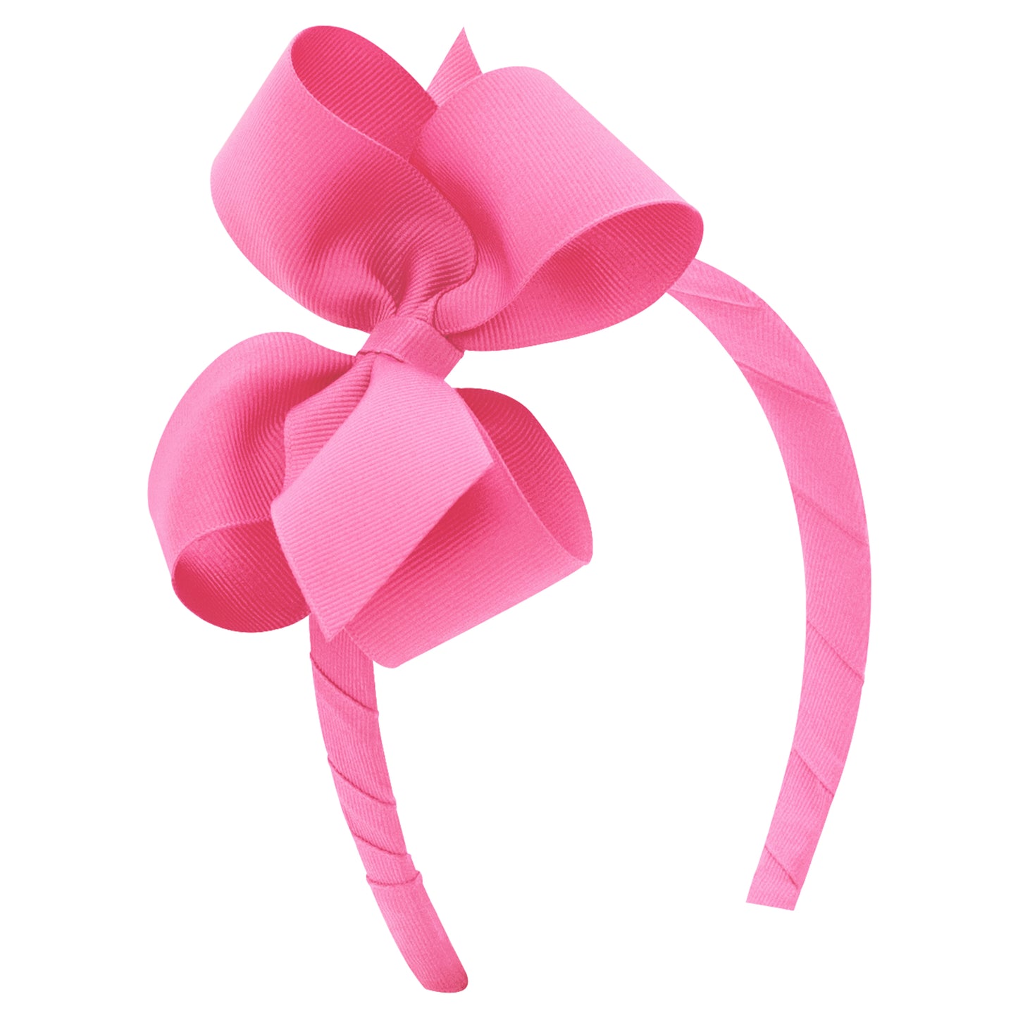 Medium Classic Grosgrain Girls Hair Bow on Headband (More Colors)