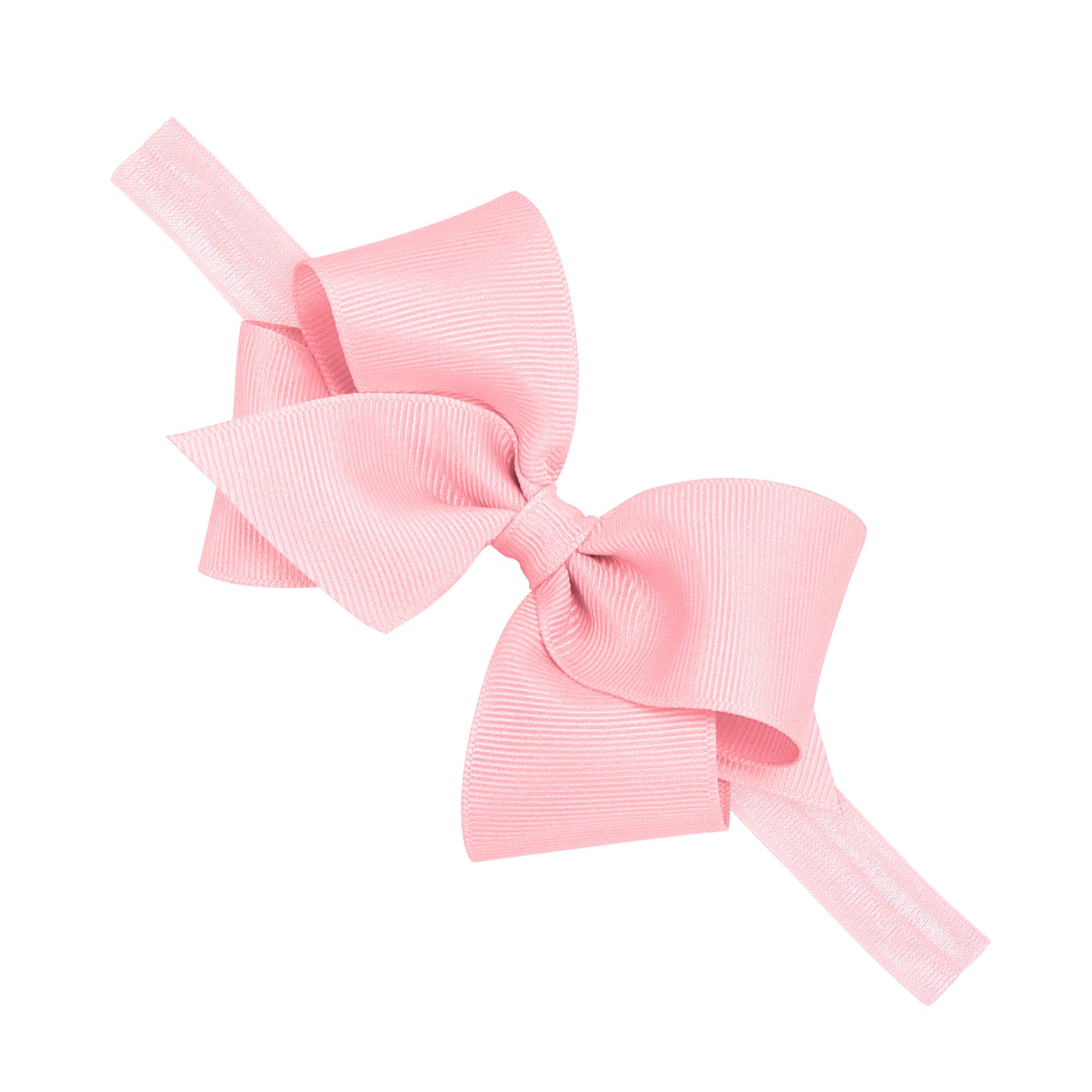 Small Classic Grosgrain Girls Hair Bow on Baby Headband (More Colors)