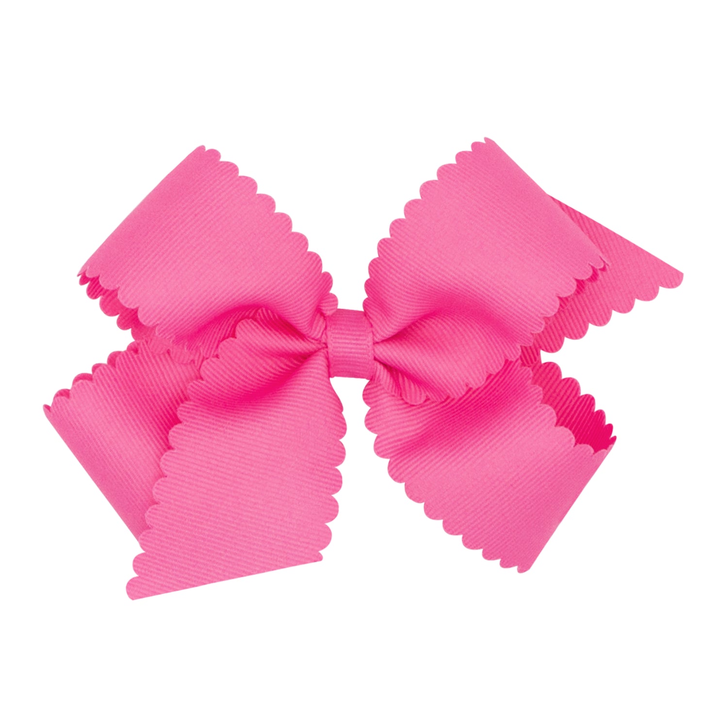 Medium Grosgrain Hair Bow with Scalloped Edge (More Colors)