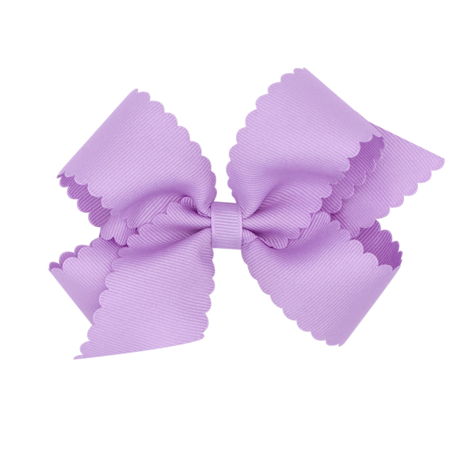 Medium Grosgrain Hair Bow with Scalloped Edge (More Colors)