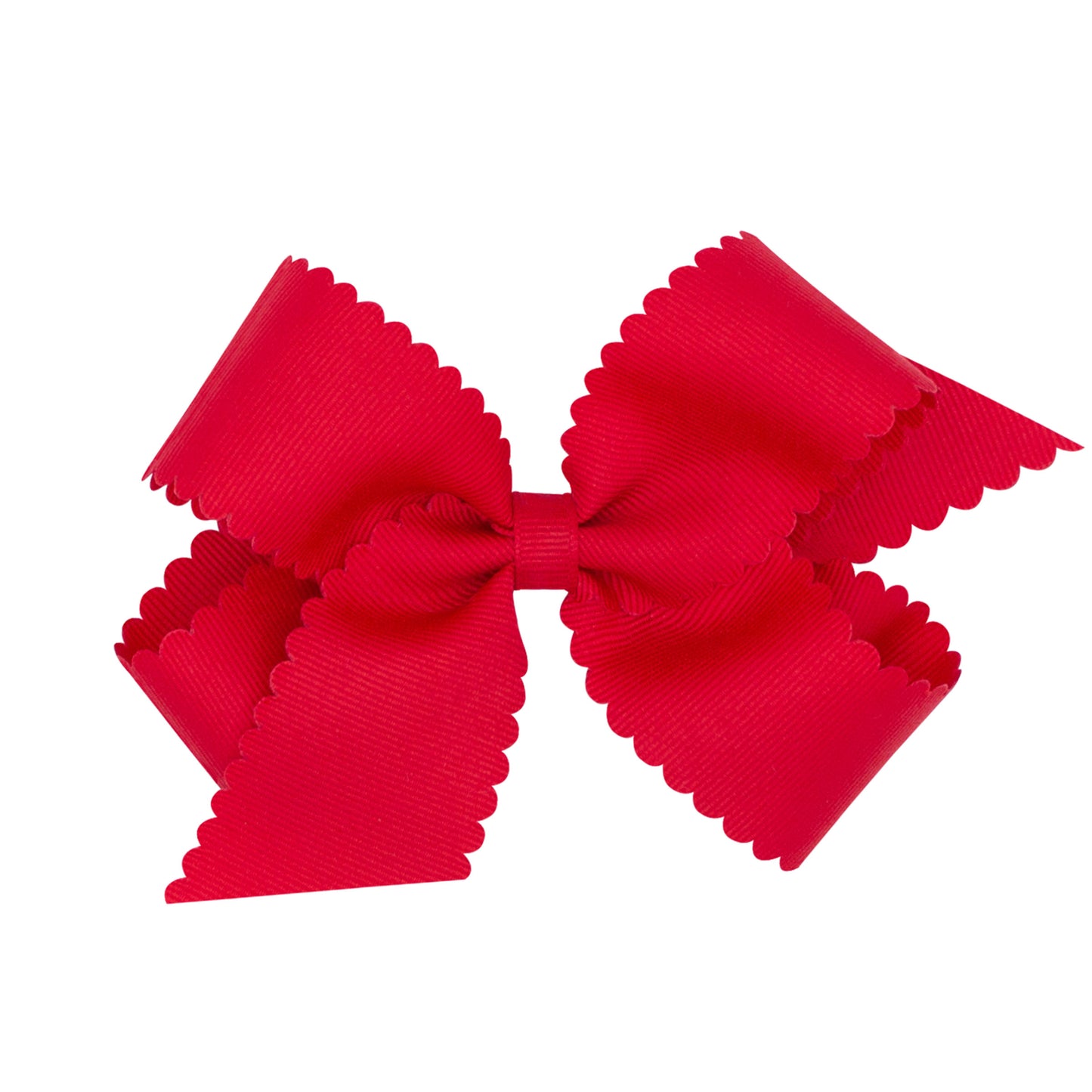 Medium Grosgrain Hair Bow with Scalloped Edge (More Colors)