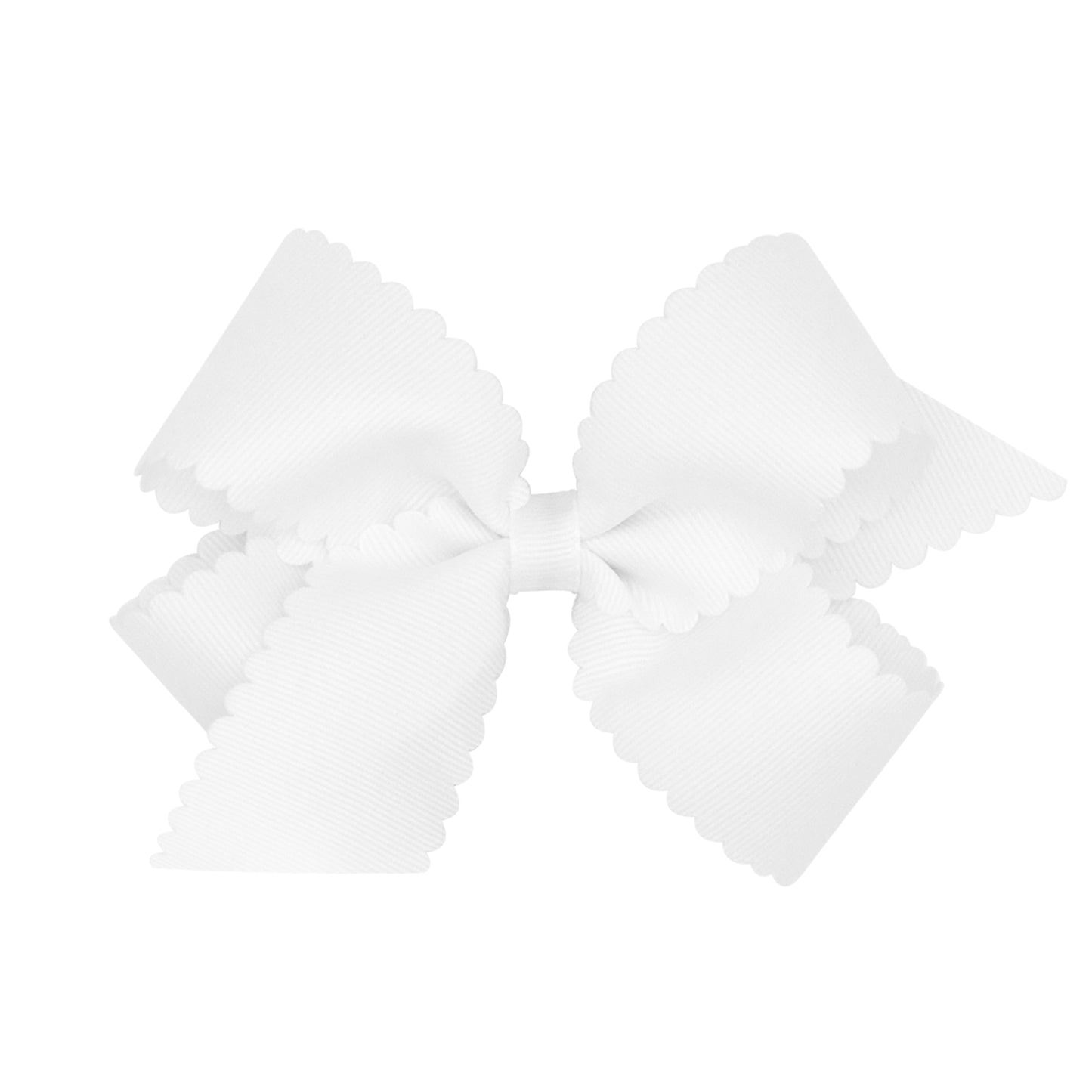 Medium Grosgrain Hair Bow with Scalloped Edge (More Colors)