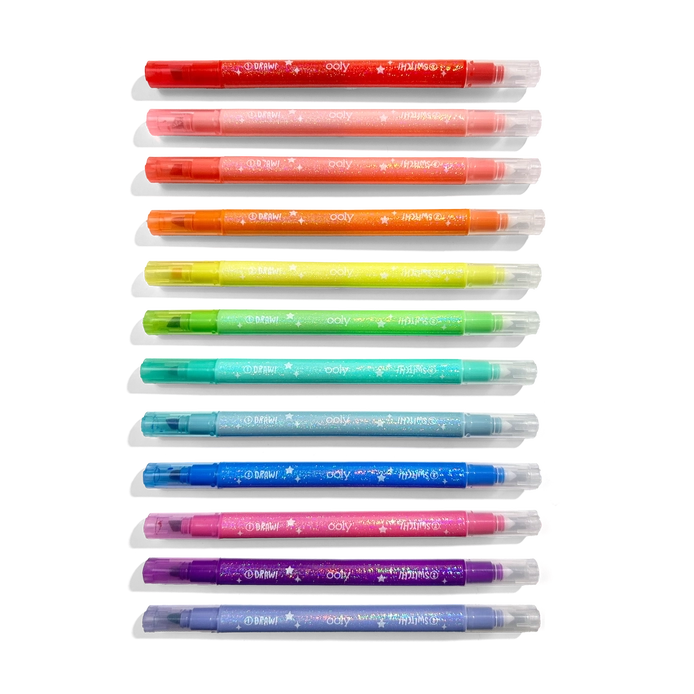 Switch-Eroo Sparkle Glittery Color Changing Markers