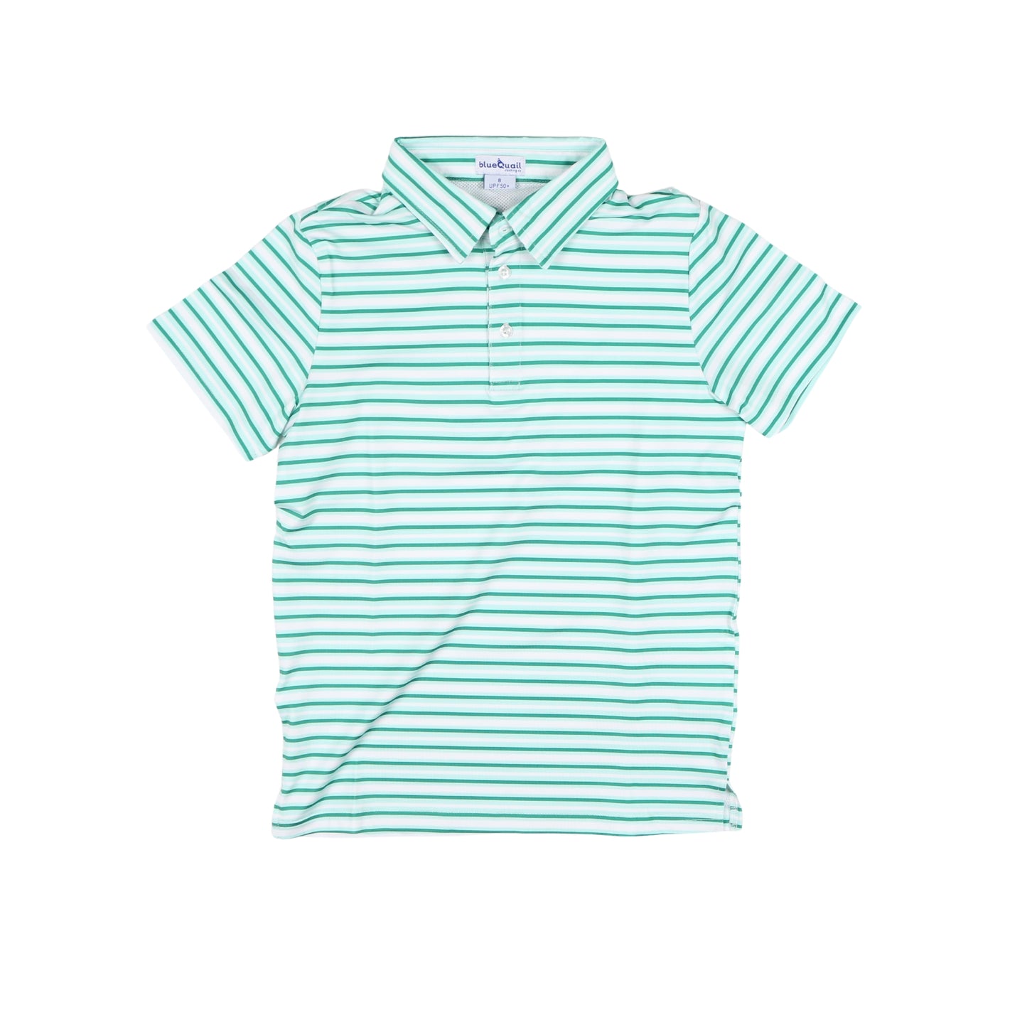 Performance Polo Shirt- Emerald Stripe