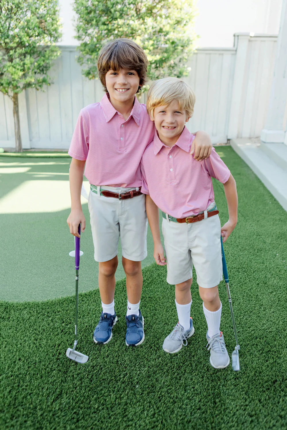 Will Golf Polo- Red Stripes