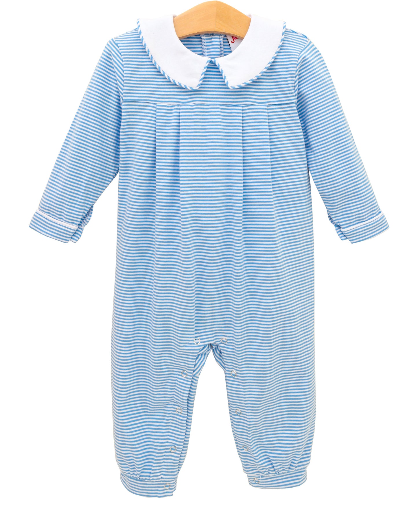 PRE-ORDER Henry Romper- Cornflower Stripe