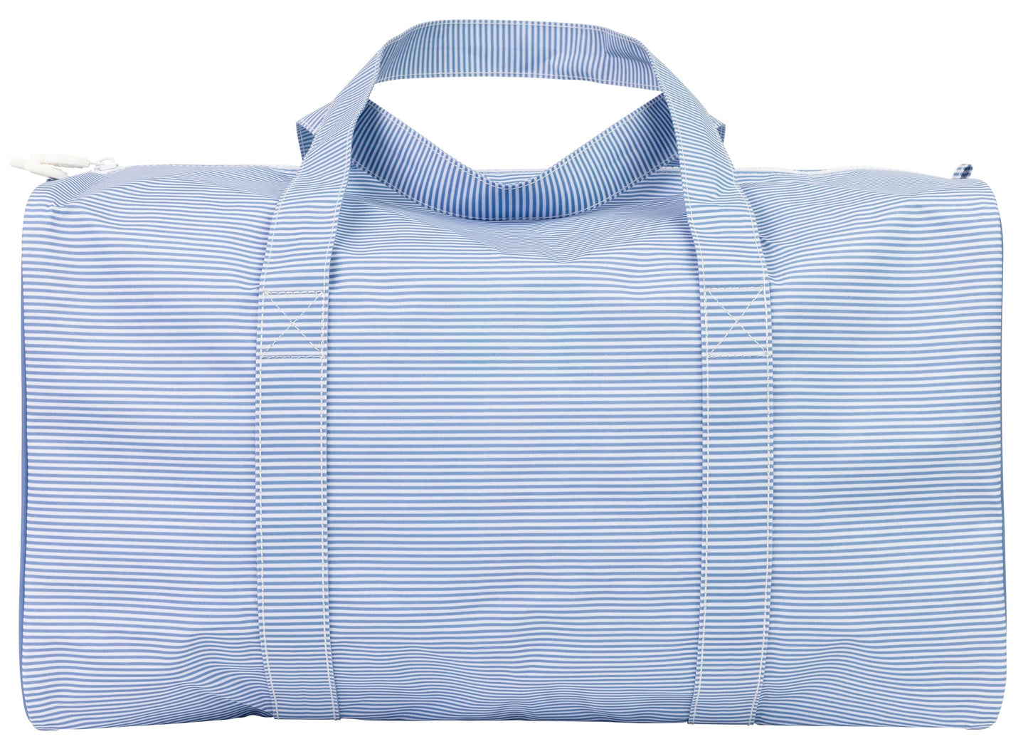 The Duffle Bag- Navy Mini Stripe