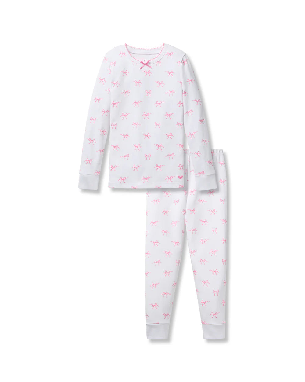 Pima Snug Fit Pajama Set- Blushing Bows