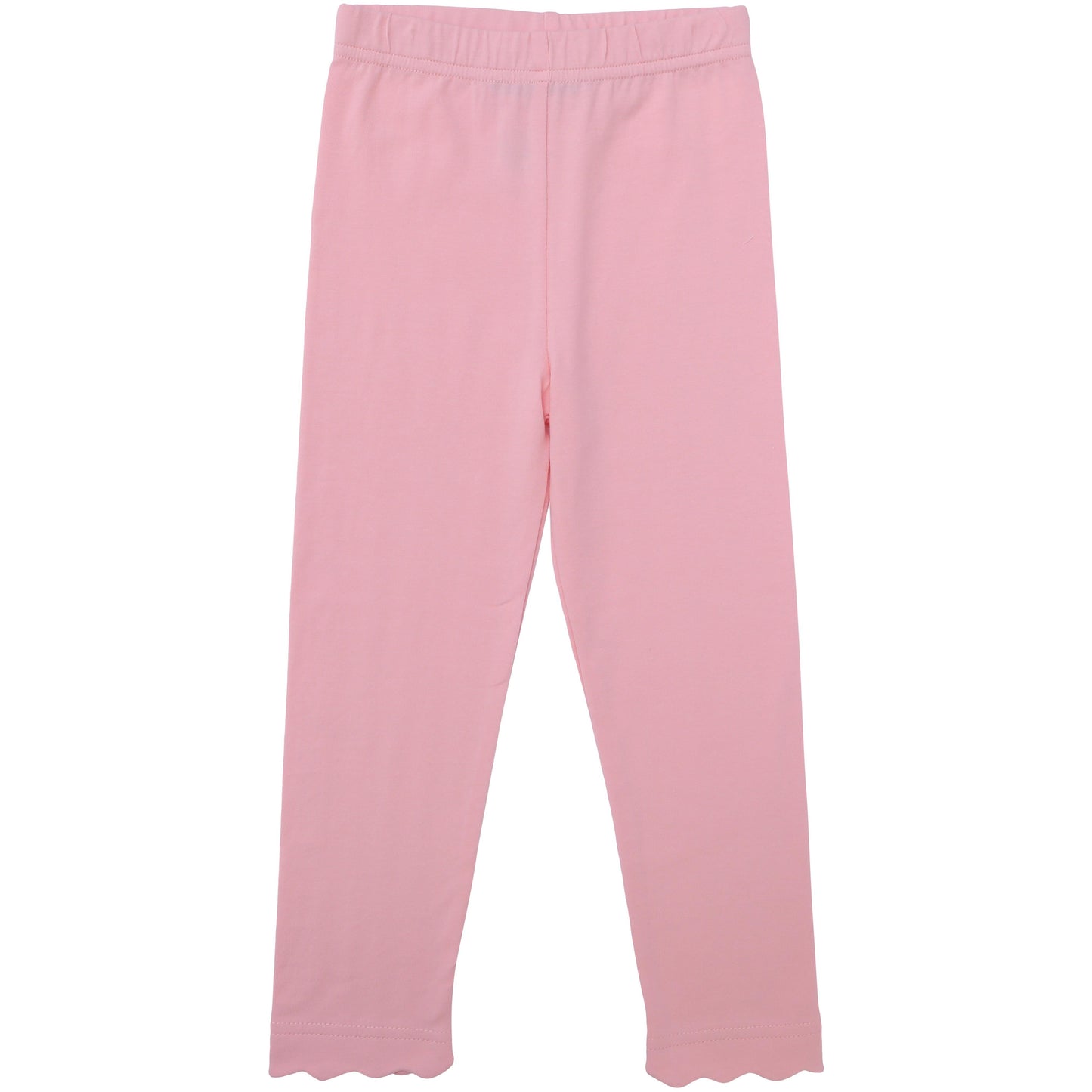 Scalloped Leggings- Light Pink