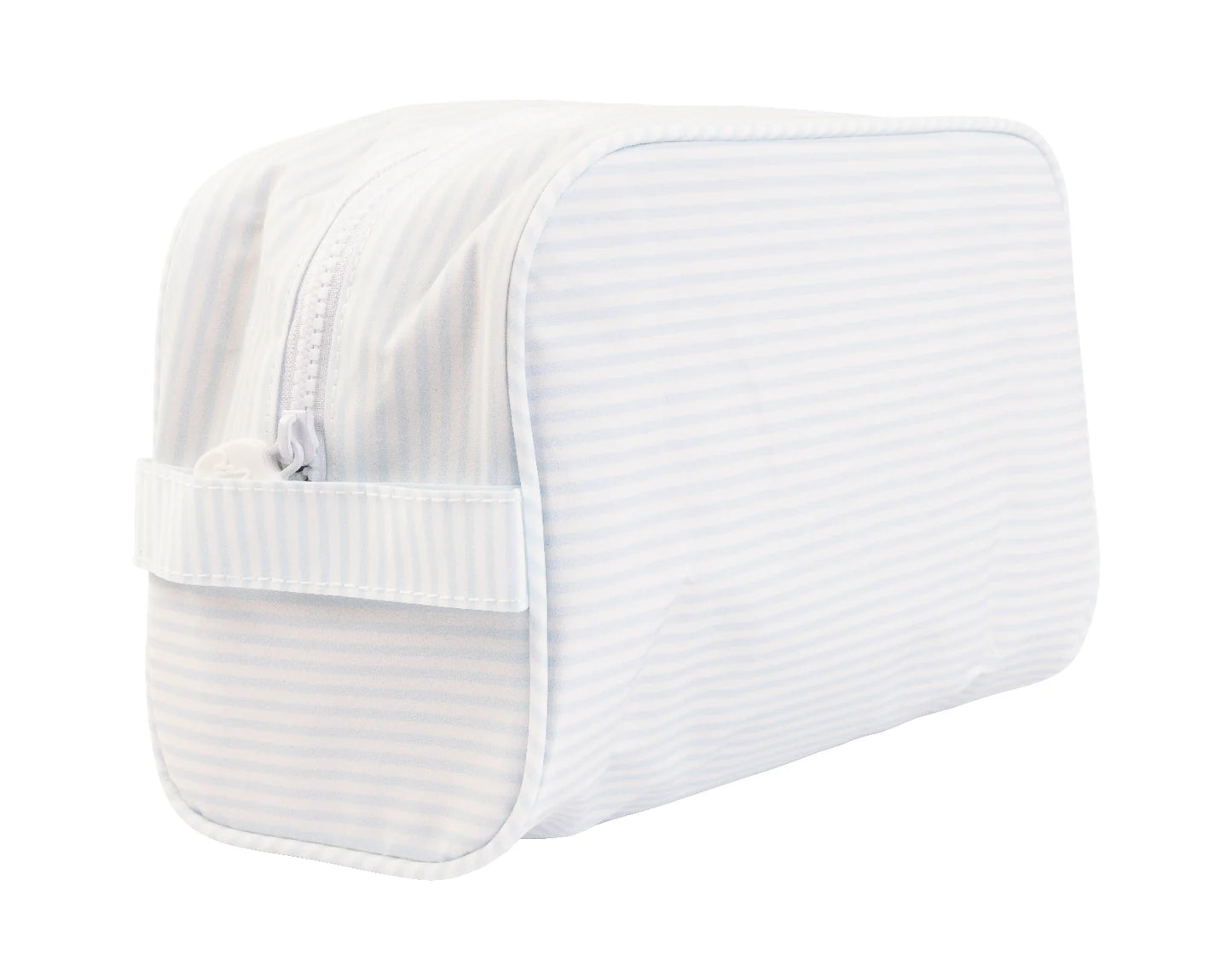 Dopp Kit- Light Blue Stripe