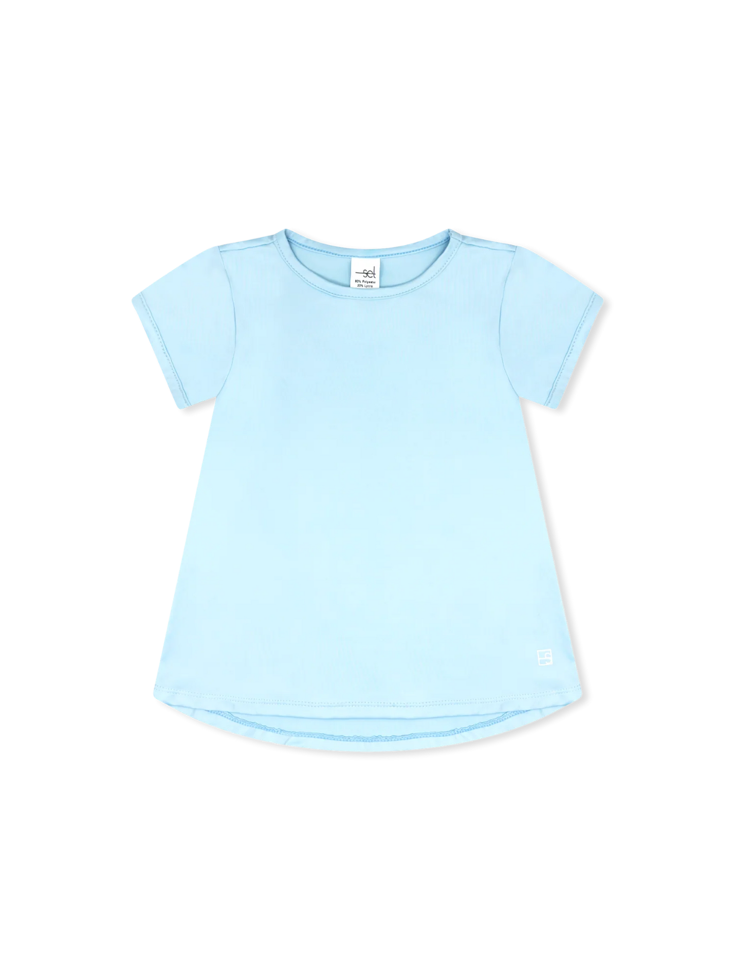 Bridget Basic Tee- Cotton Candy Blue