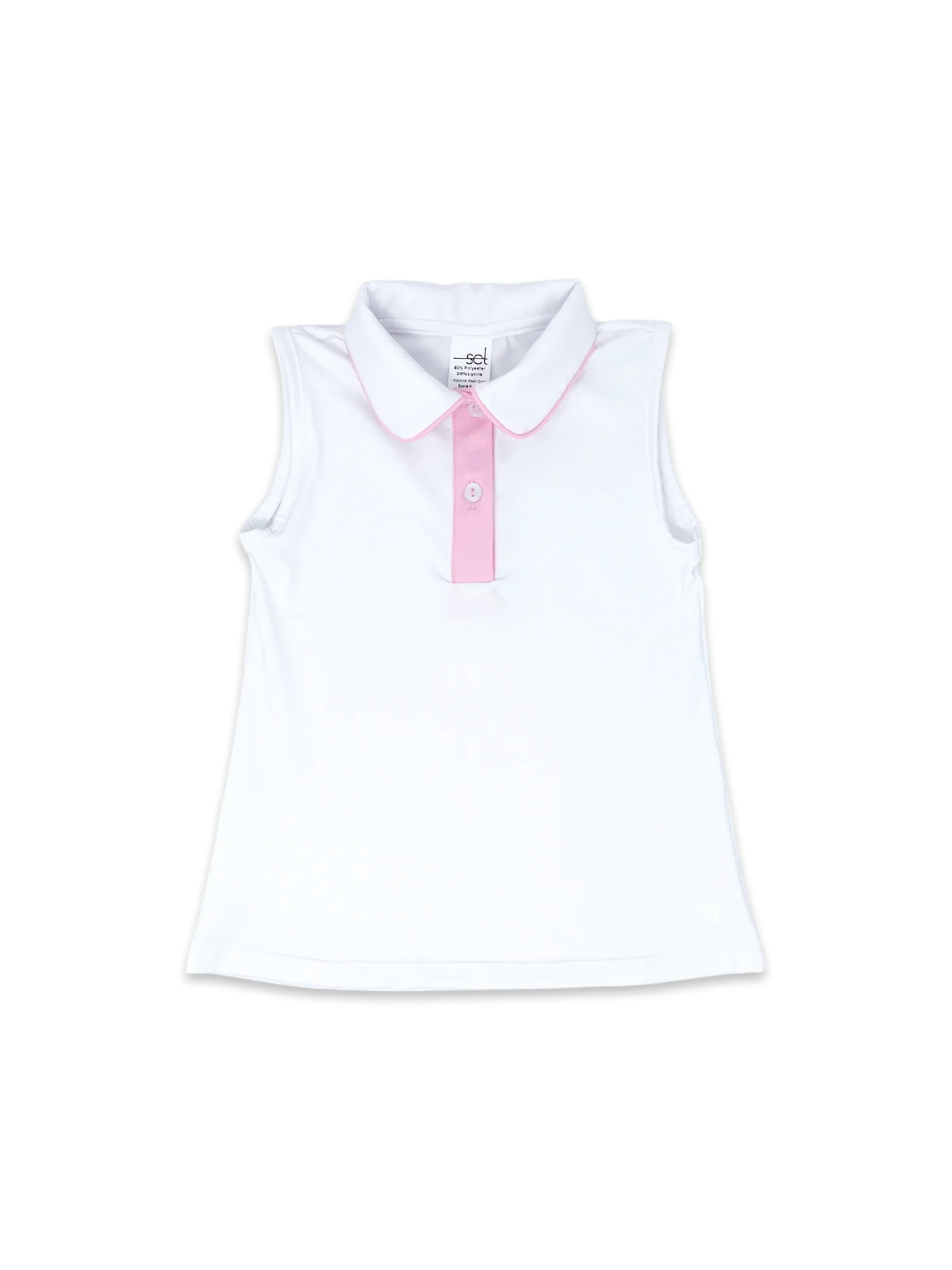 Gabby Tank- Pure Coconut/Cotton Candy Pink