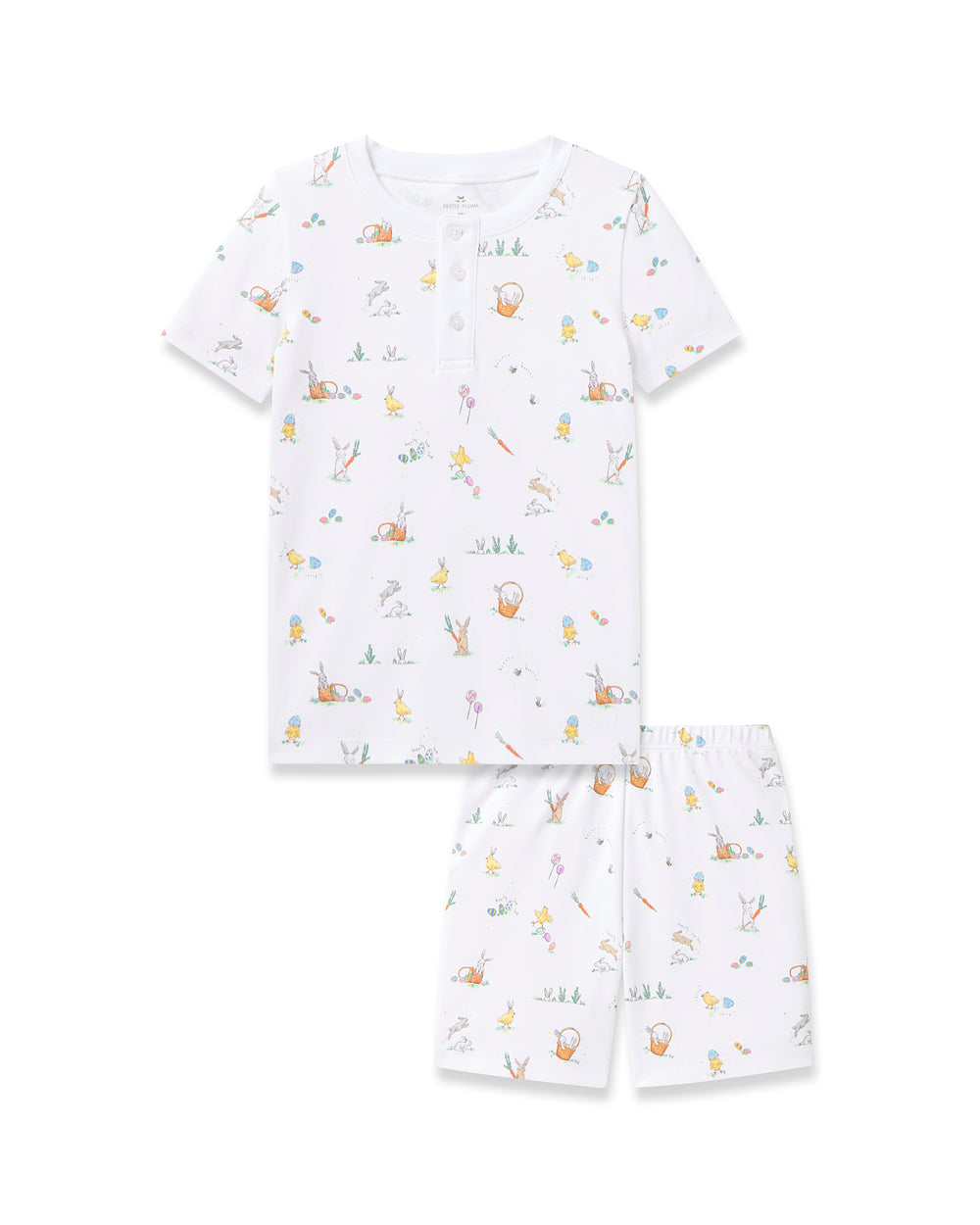 Snug Fit Pajama Short Set- Easter Frolic