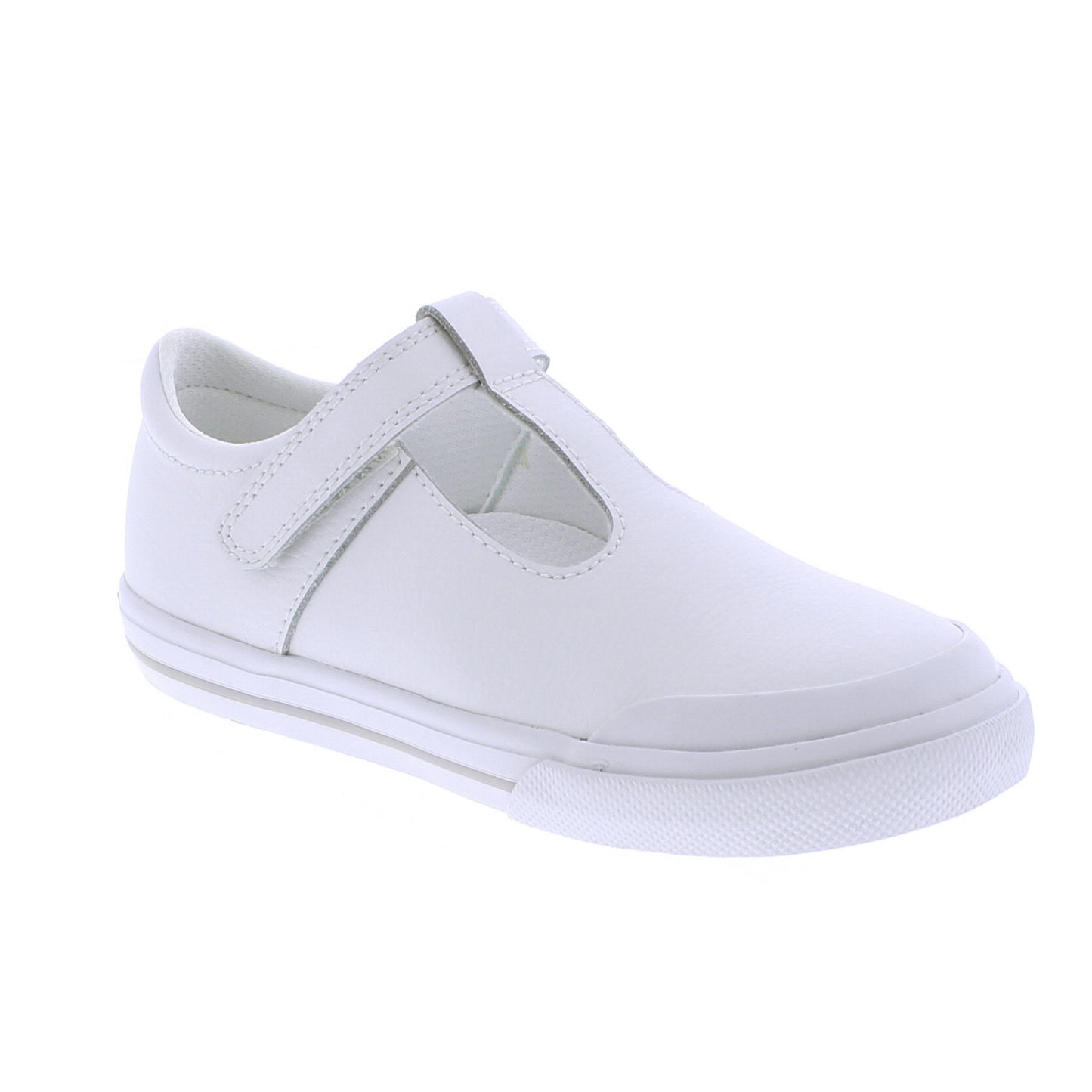 Drew- White Leather/Gray