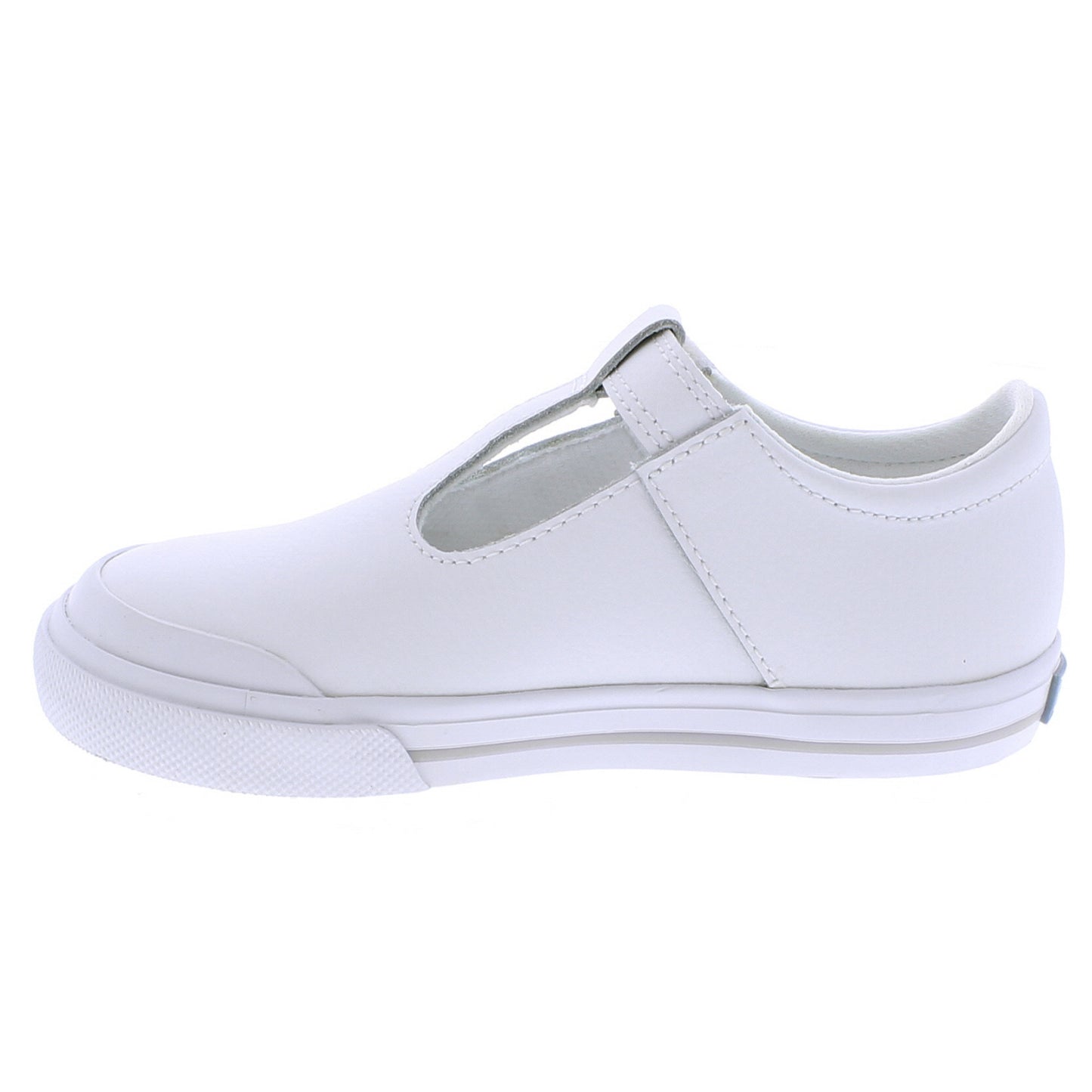 Drew- White Leather/Gray