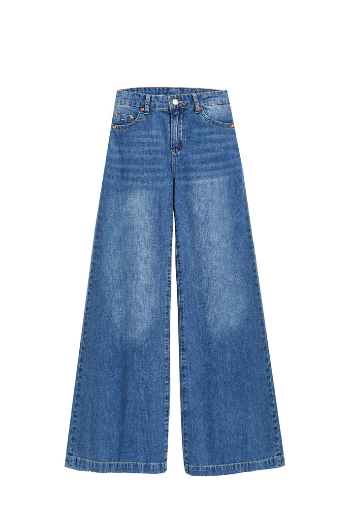 Basic Wide Leg Jean- Dark Indigo