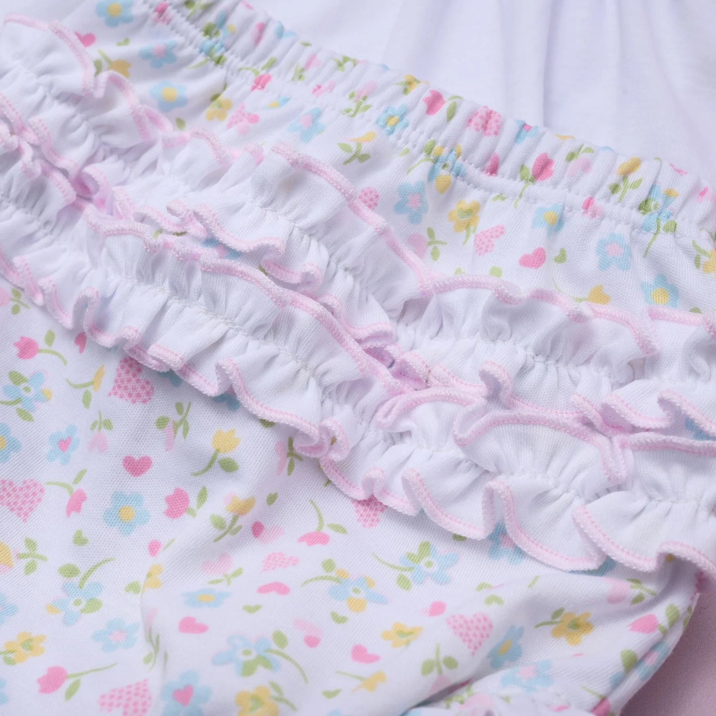 Clara's Classics Smocked Ruffle Diaper Cover Set