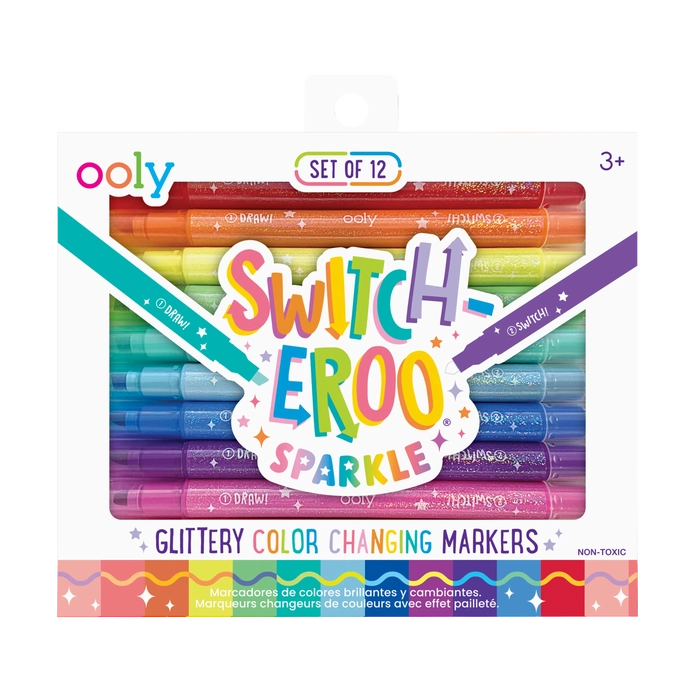 Switch-Eroo Sparkle Glittery Color Changing Markers