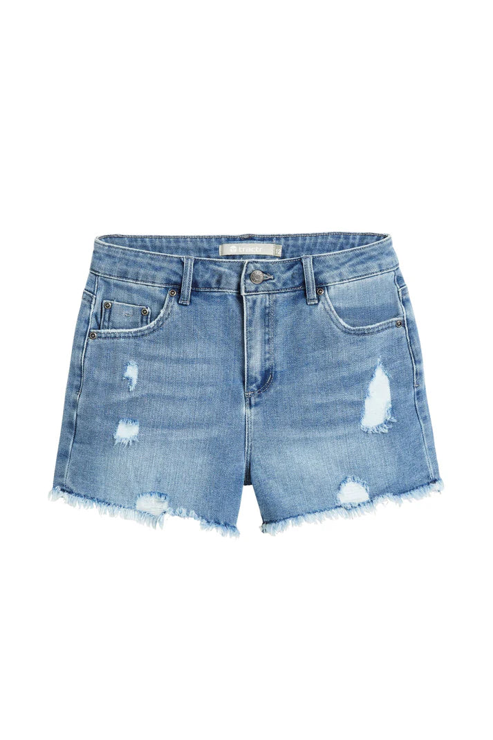 High Rise Weekender Shorts- Indigo
