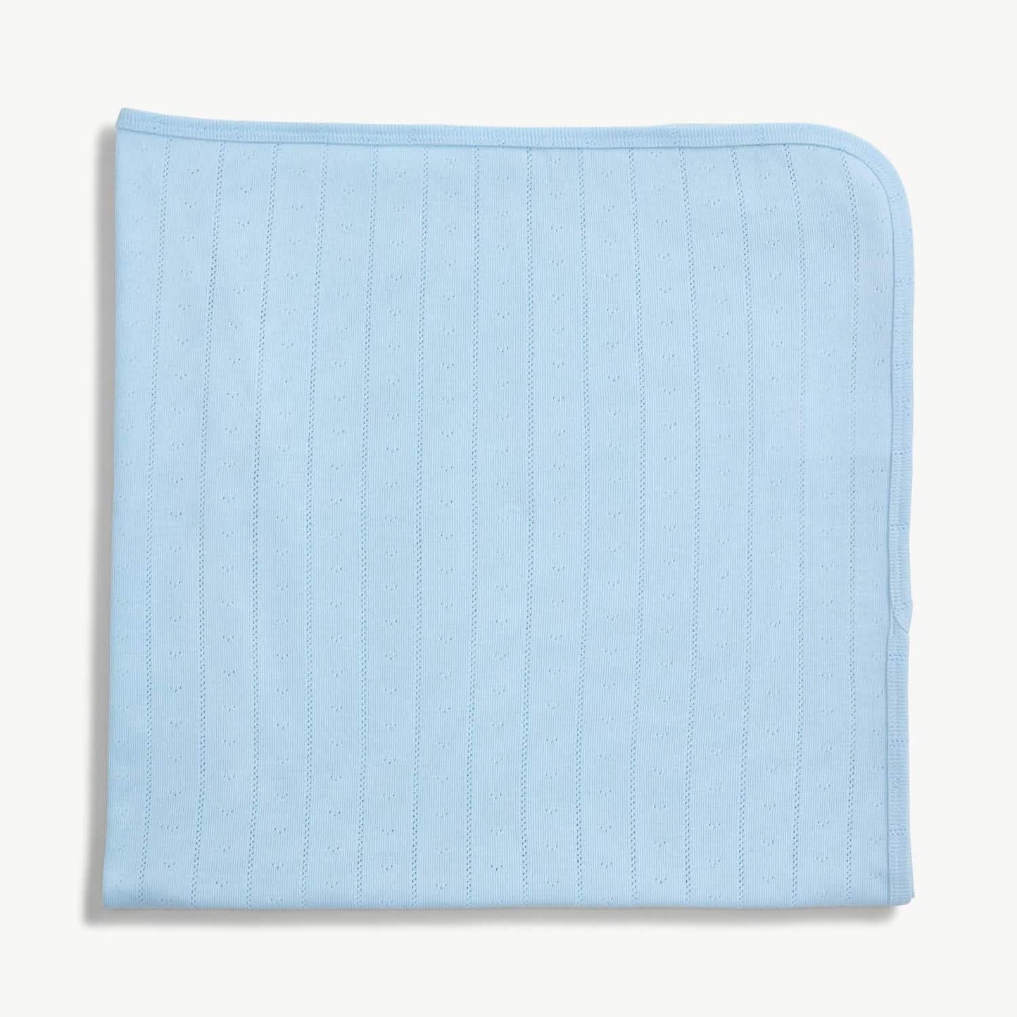 Blue Pointelle Blanket