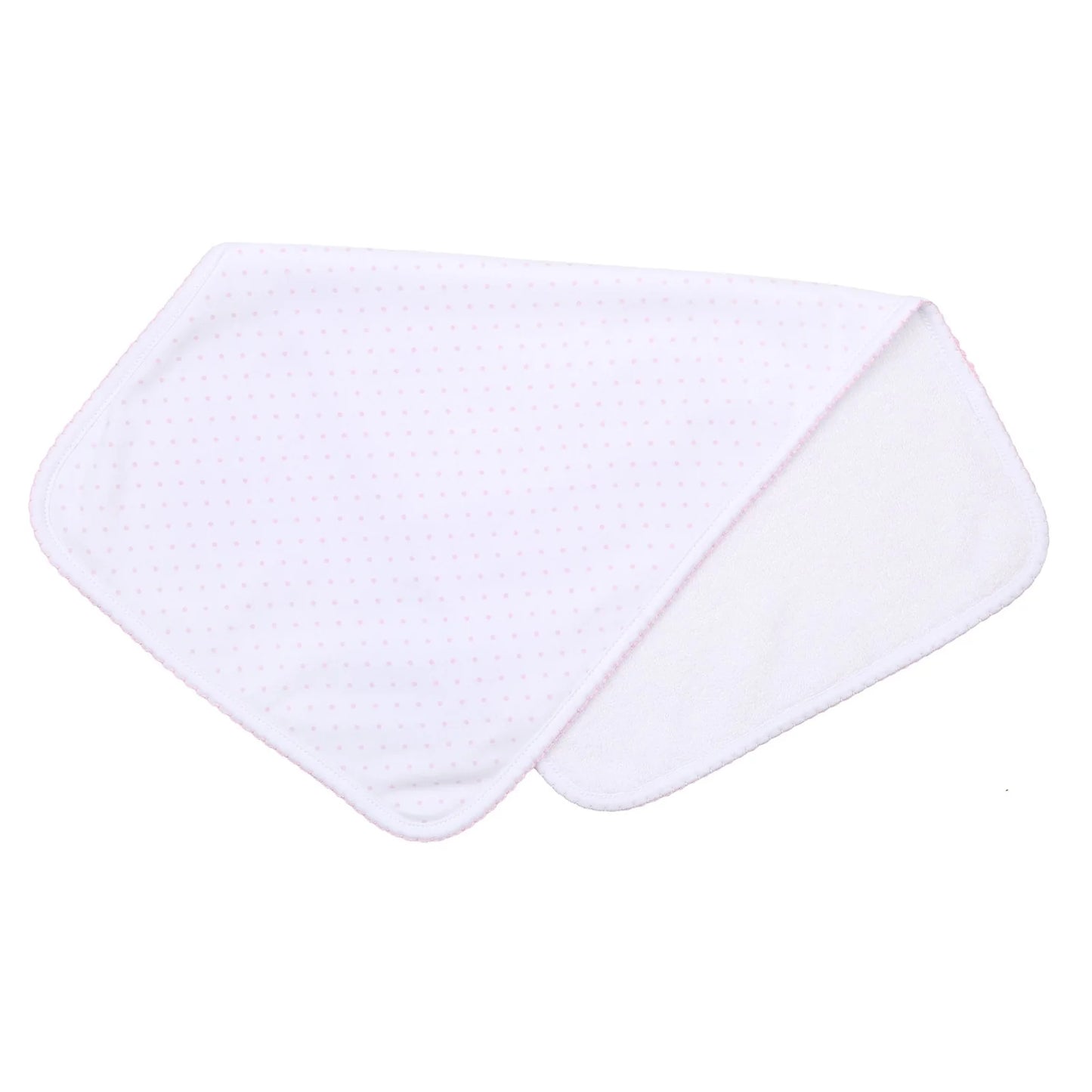 Mini Dots Burp Cloth- Pink