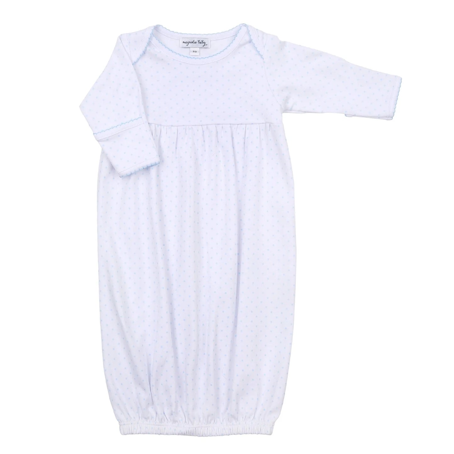 Mini Dots Gown- Blue