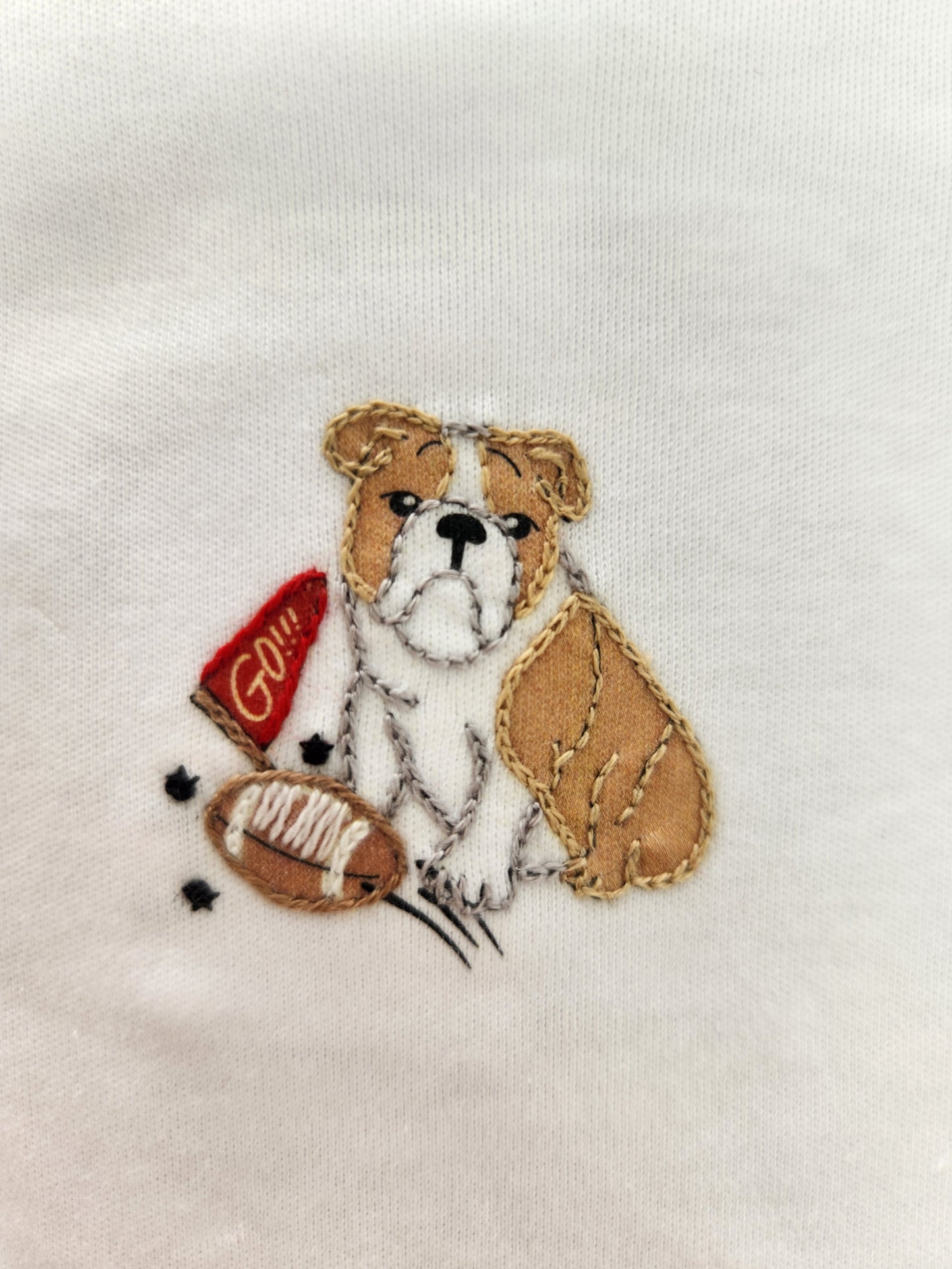 Go Dawgs! Embroidered Diaper Cover Set