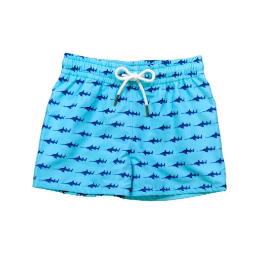 Saint Simons Swim Trunk- Blue Sawfish