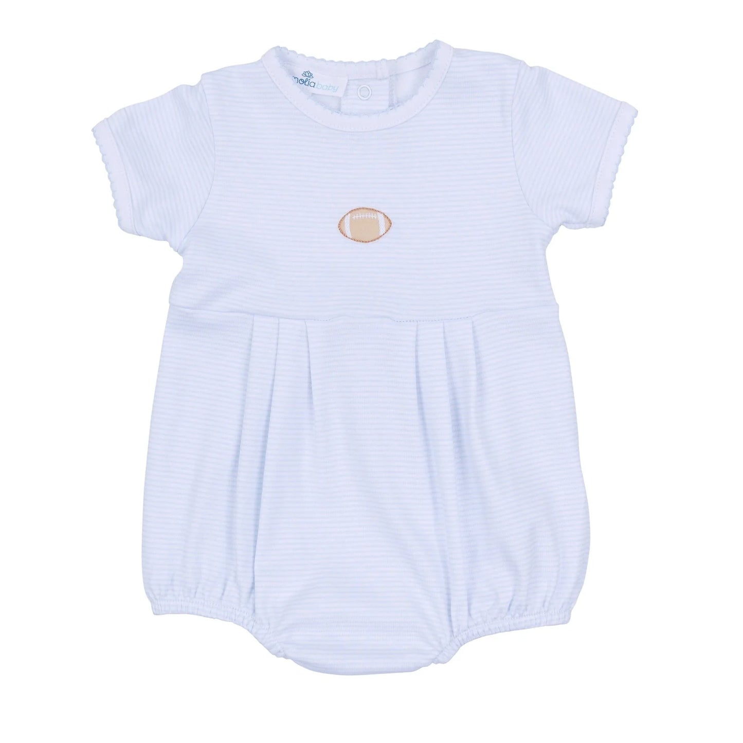 Touchdown Cutie Embroidered Bubble- Light Blue