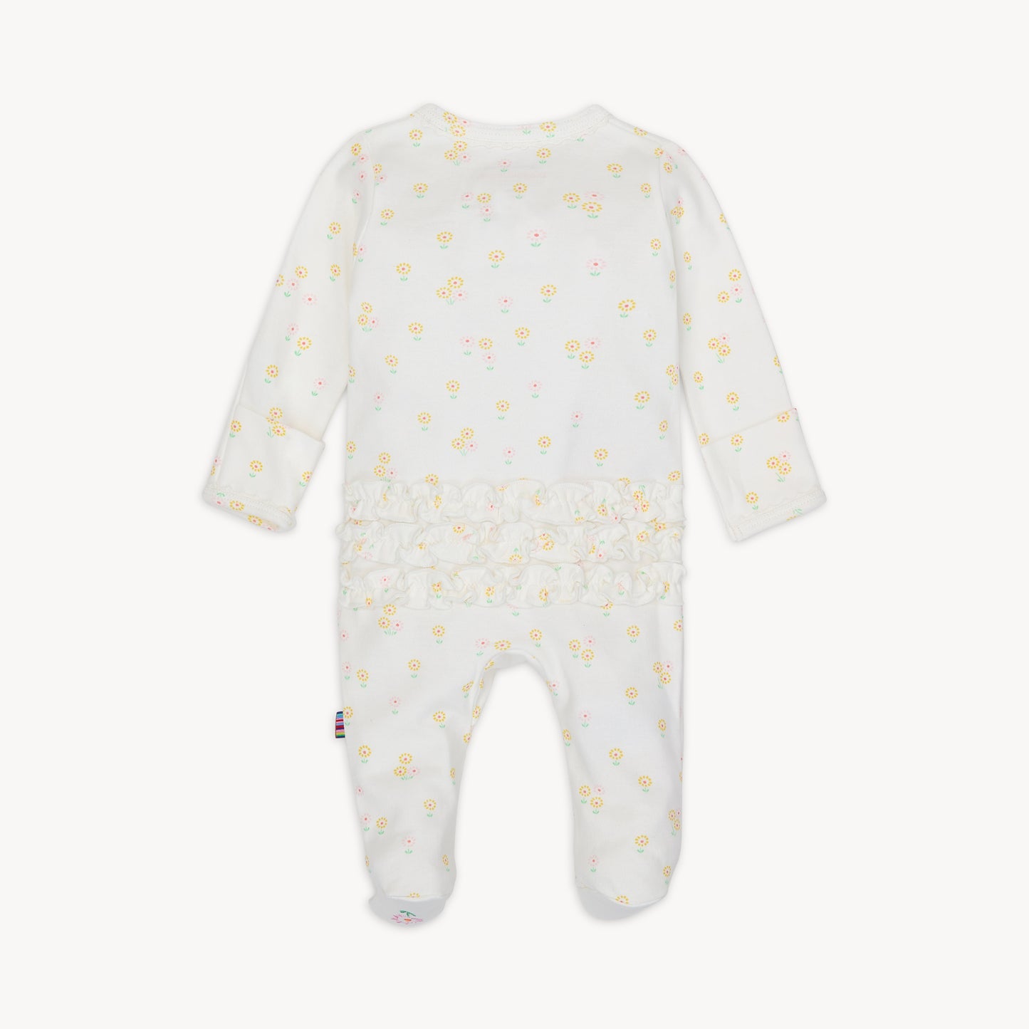 Evangeline Organic Cotton Ruffle Footie