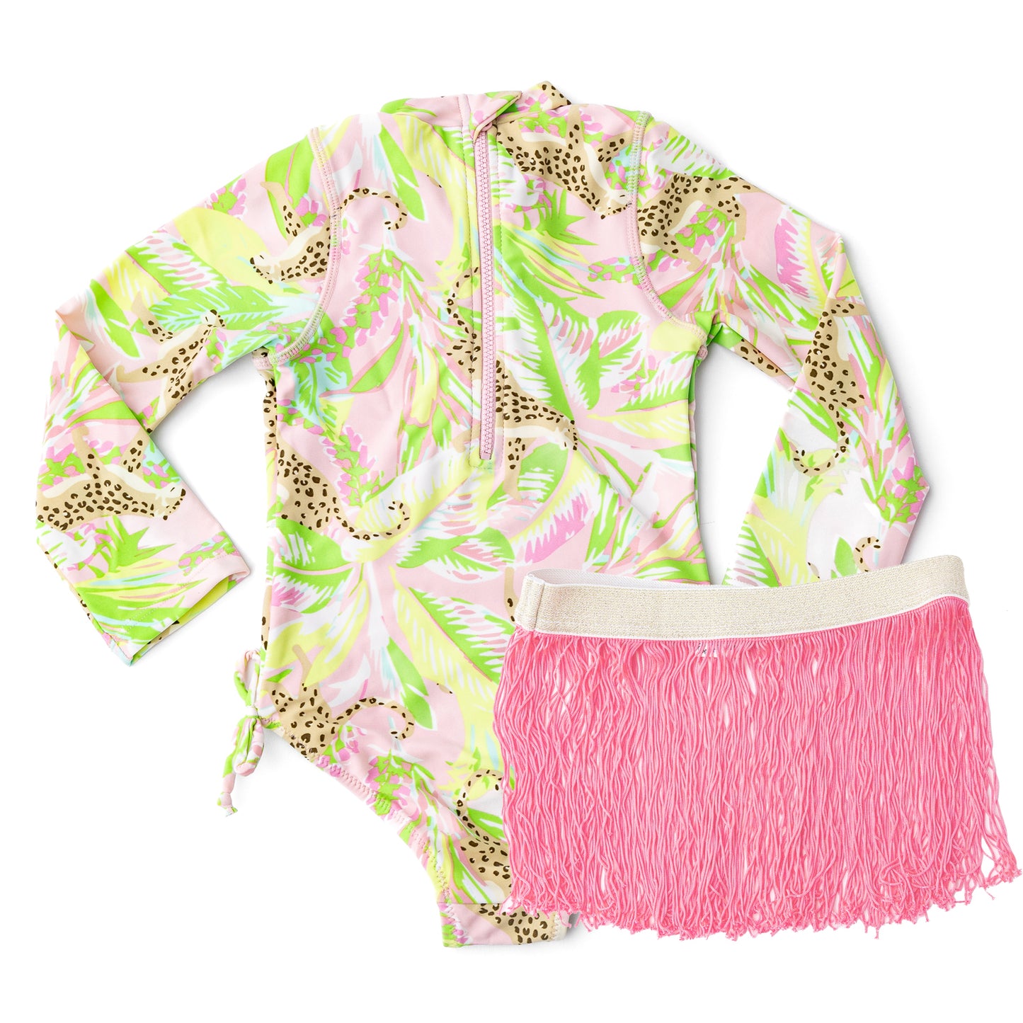Palm Beach Leopard One-Piece & Skirt
