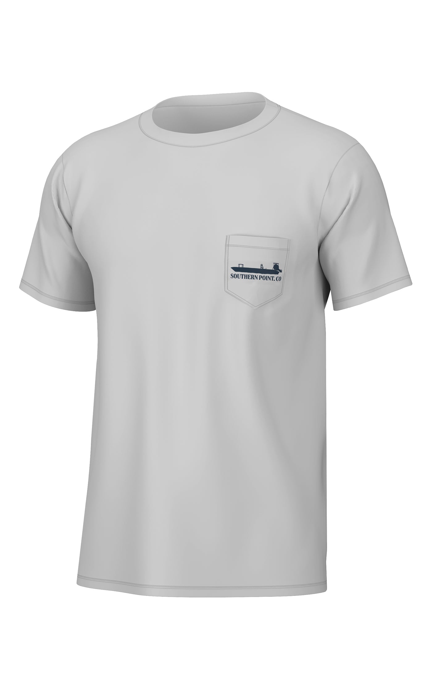 Skiff Skipper Short Sleeve Tee- Glacier Gray
