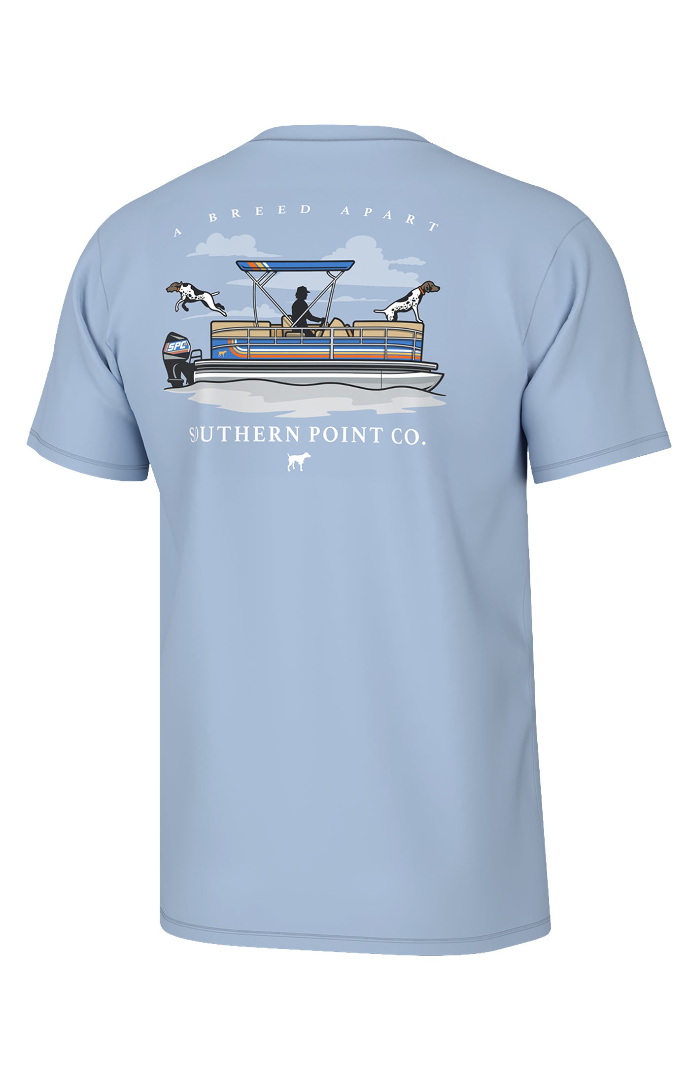 Pointer Pontoon Short Sleeve Tee- Blue Sky