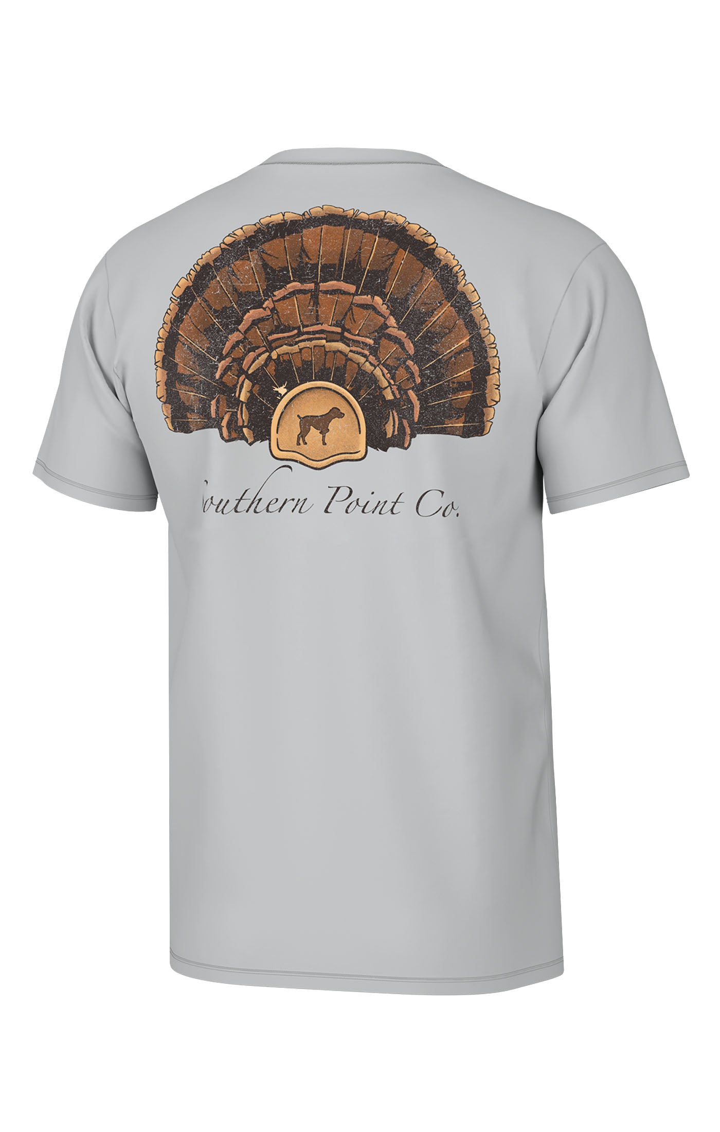 Turkey Fan Mount Short Sleeve Tee- Gray