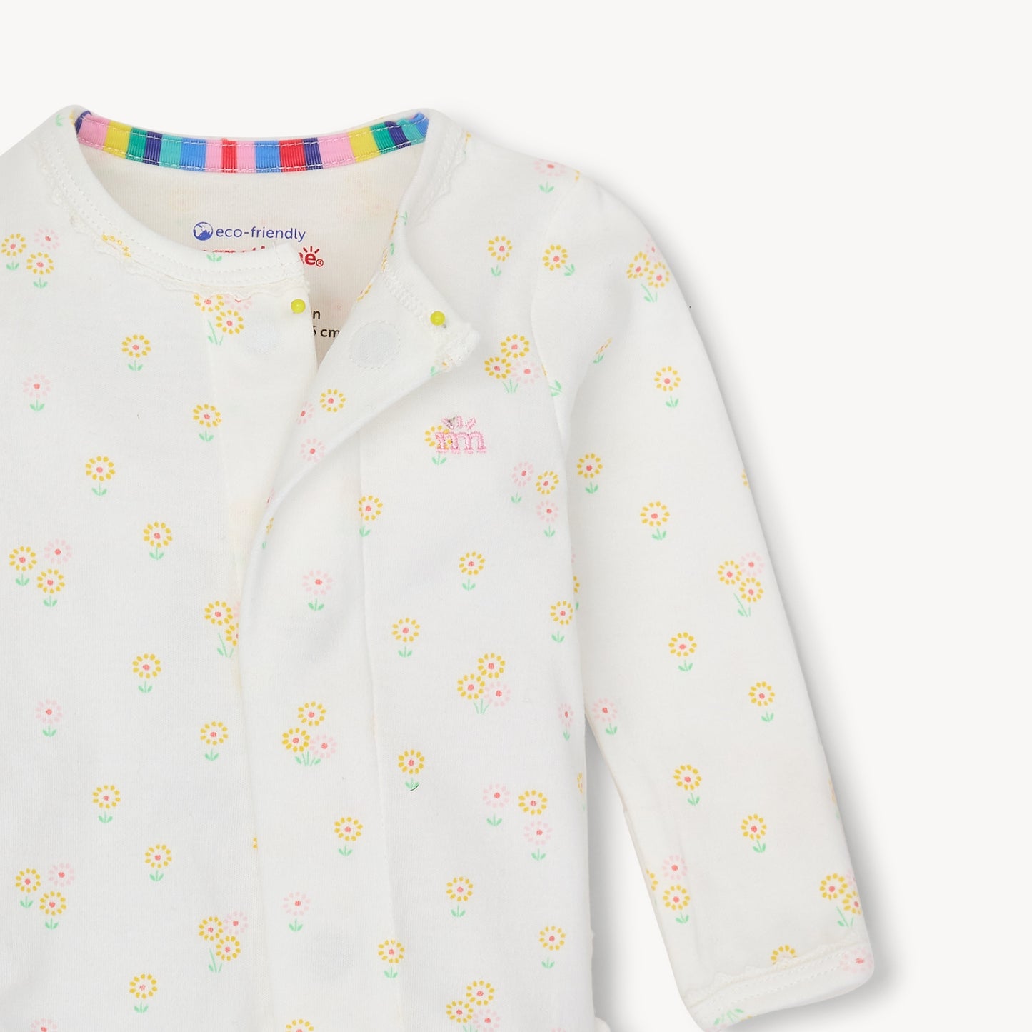 Evangeline Organic Cotton Ruffle Footie
