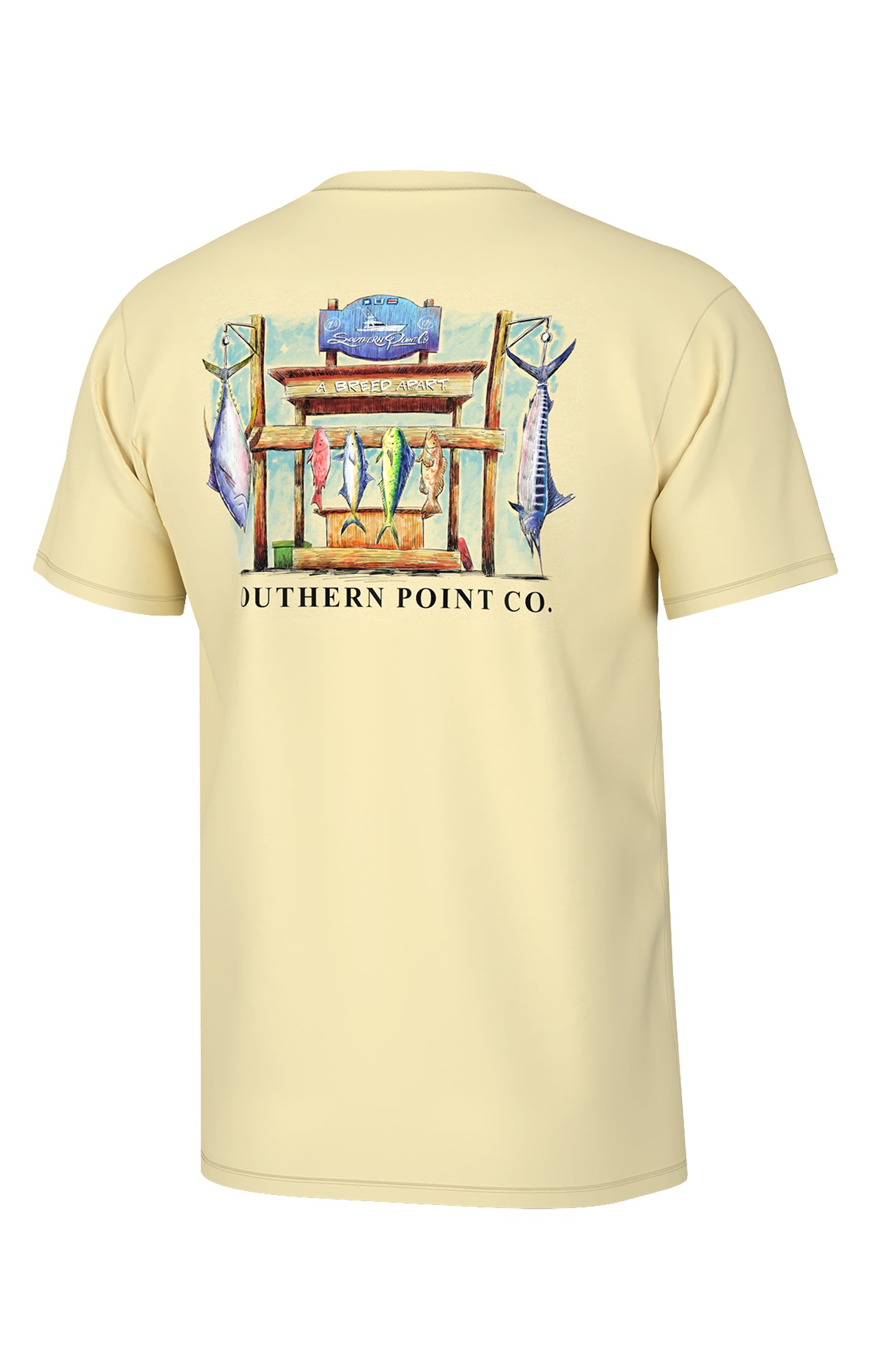Fish Tails Short Sleeve Tee- Sunlight