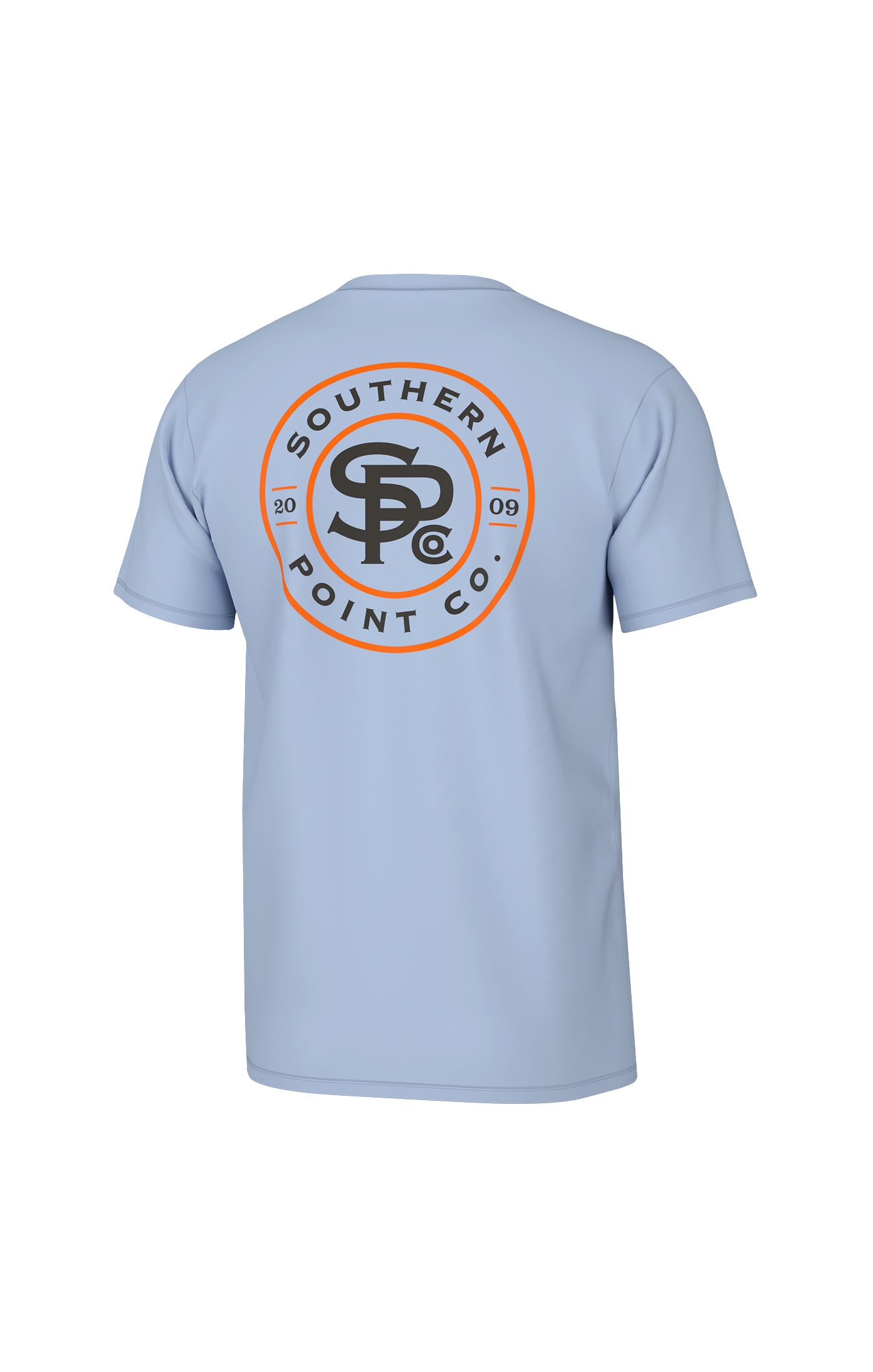 Initial Logo Short Sleeve Tee- Blue Sky