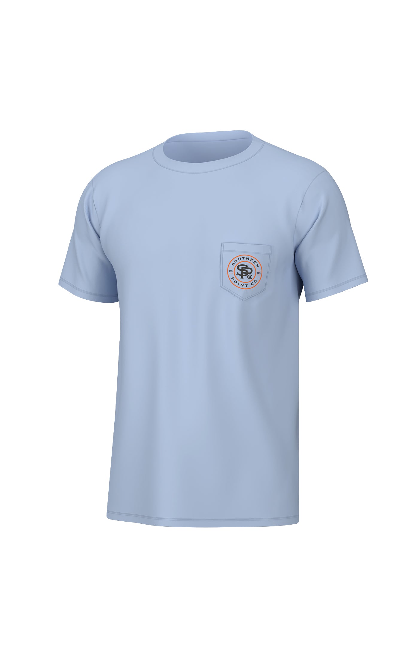 Initial Logo Short Sleeve Tee- Blue Sky