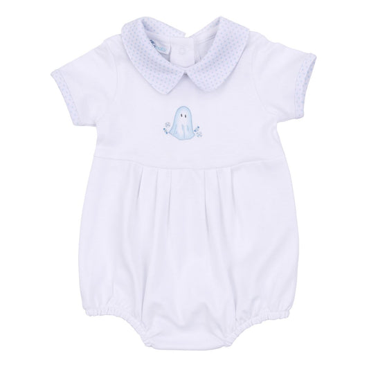 My Little Boo Embroidered Collared Bubble