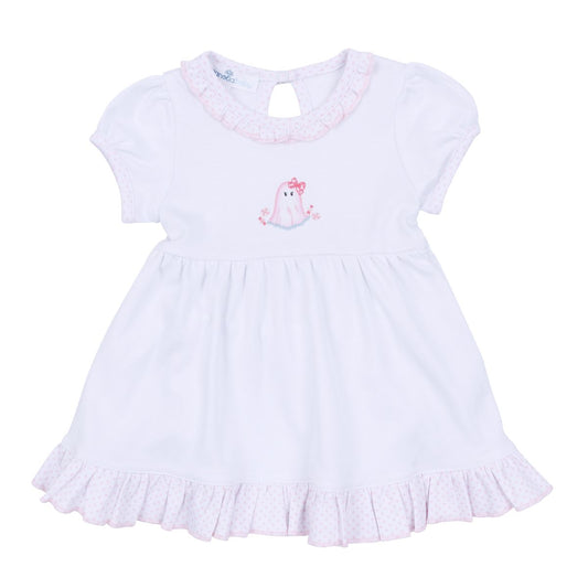 My Little Boo Embroidered Dress Set