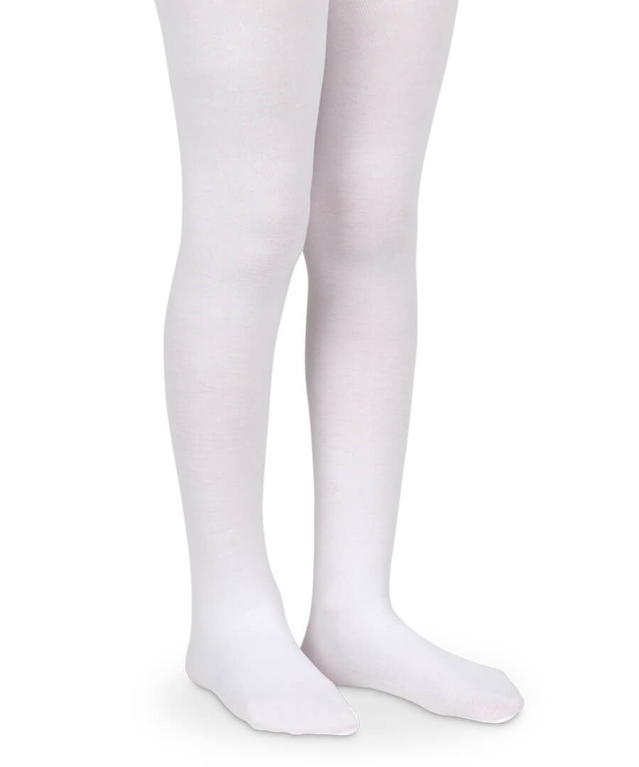 Smooth Microfiber Tights 1 Pair- White
