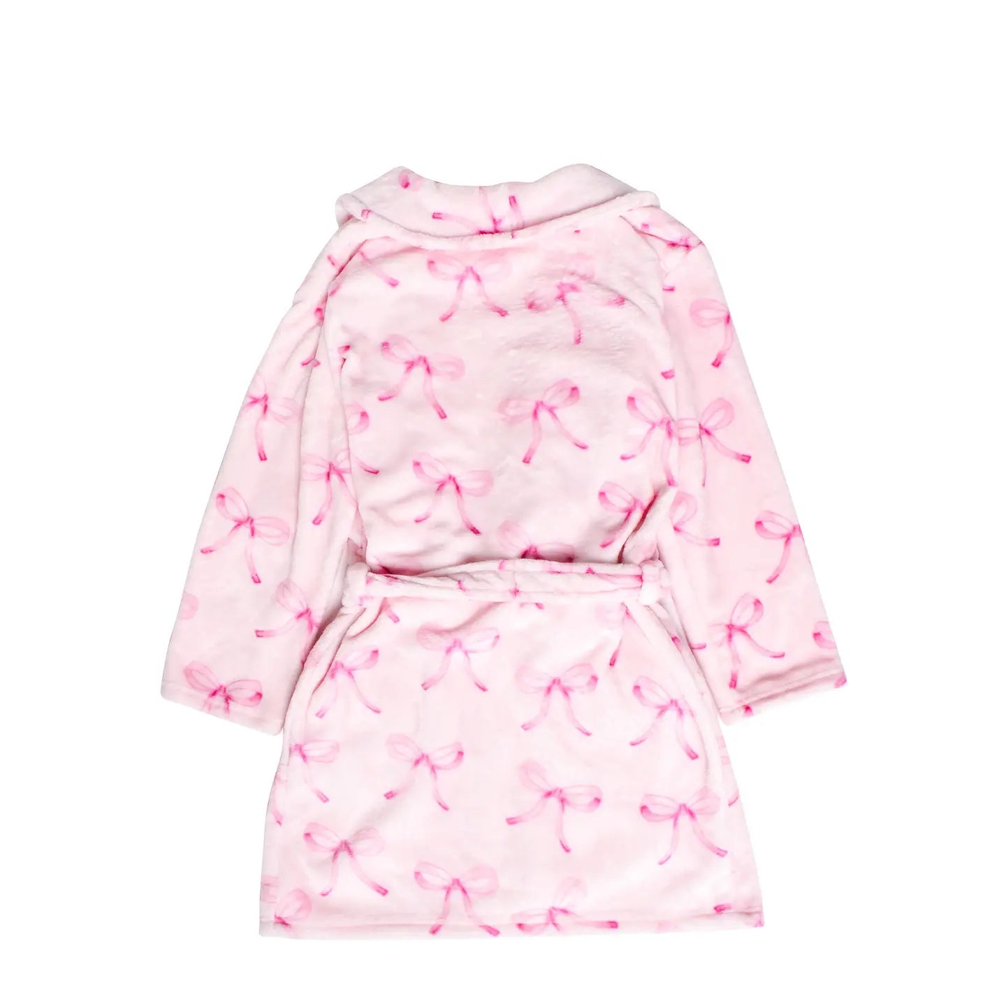 Fleece Robe- Pink Bow