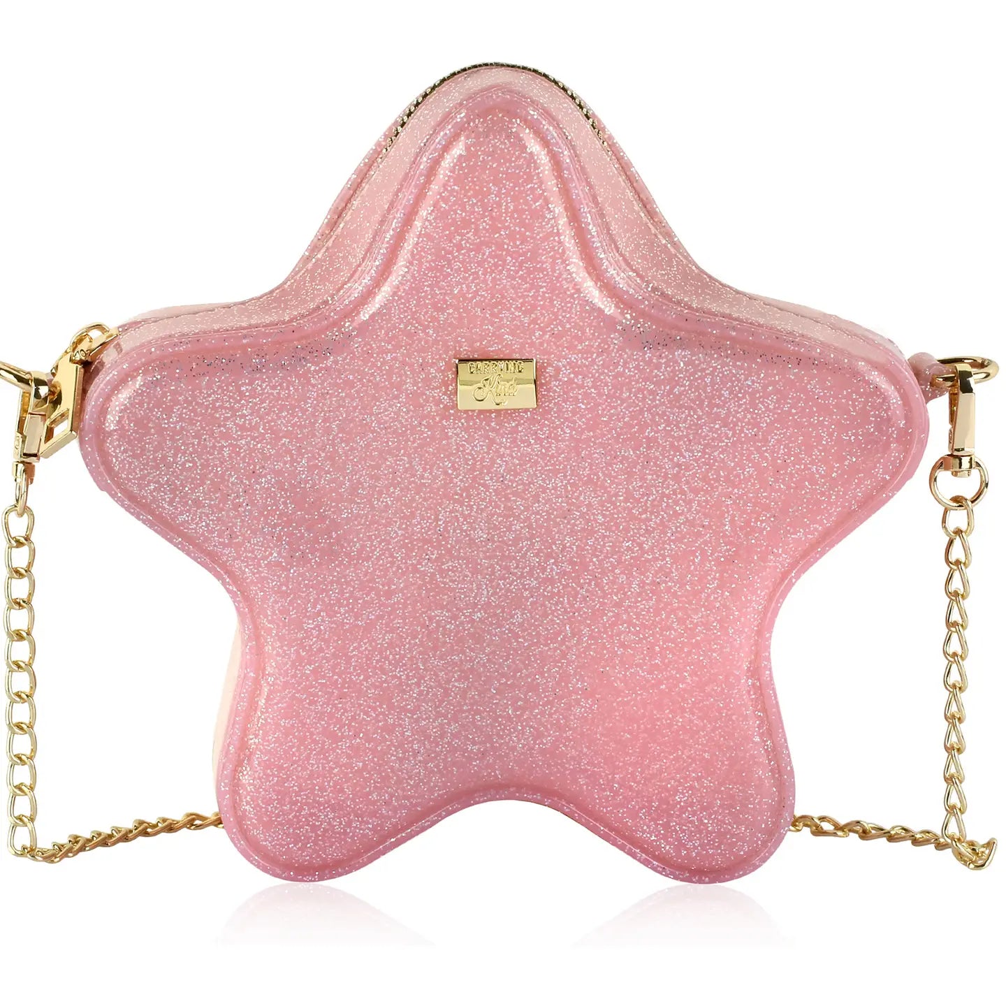Taylor: Jelly Star Purse- Light Pink Sparkle