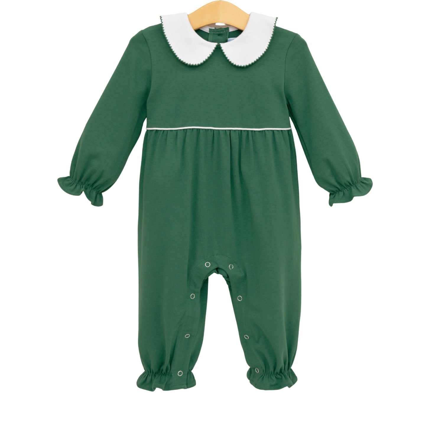 Claire Romper- Hunter Green